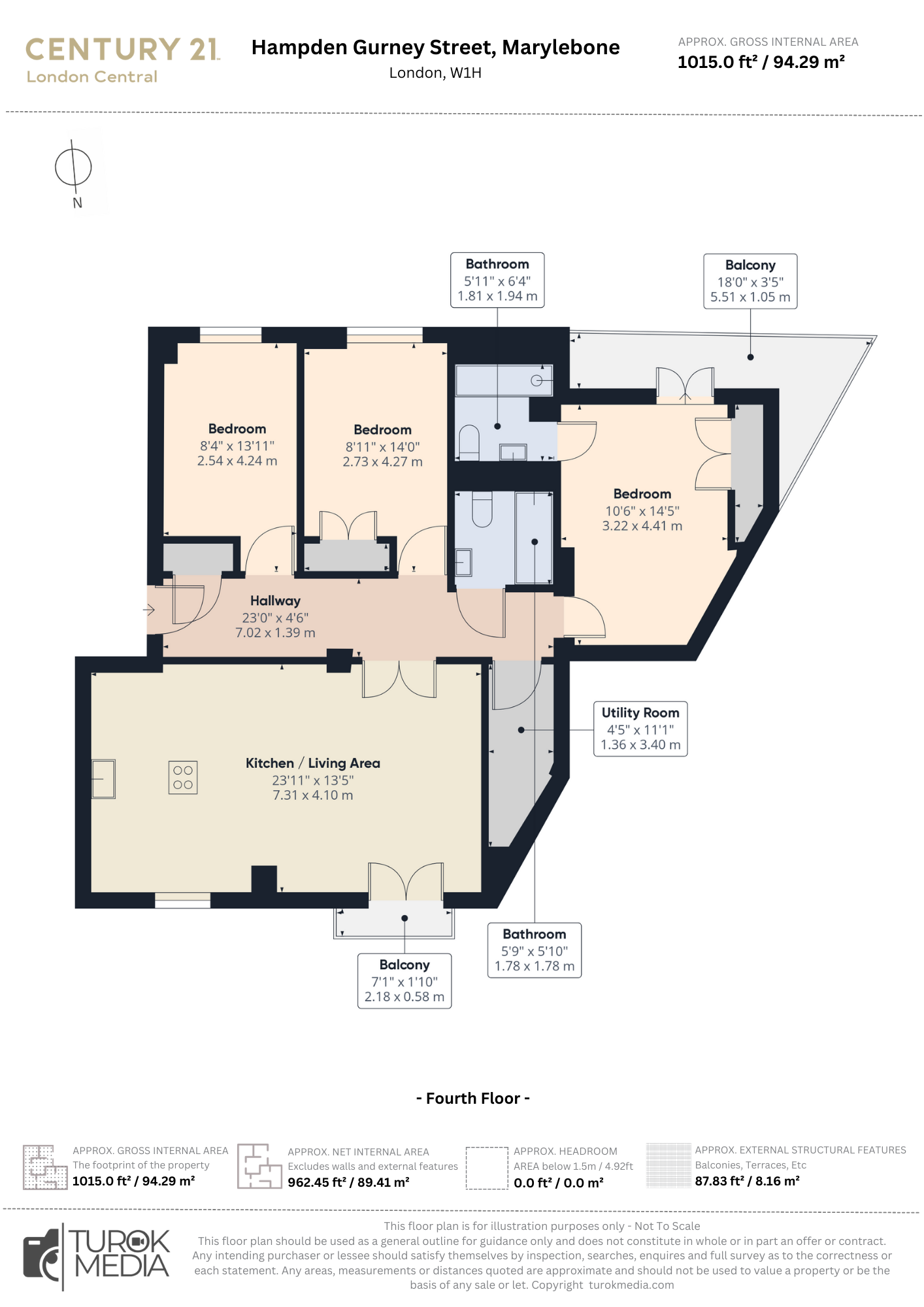 20, Hampden Gurney Street, LONDON floorplan