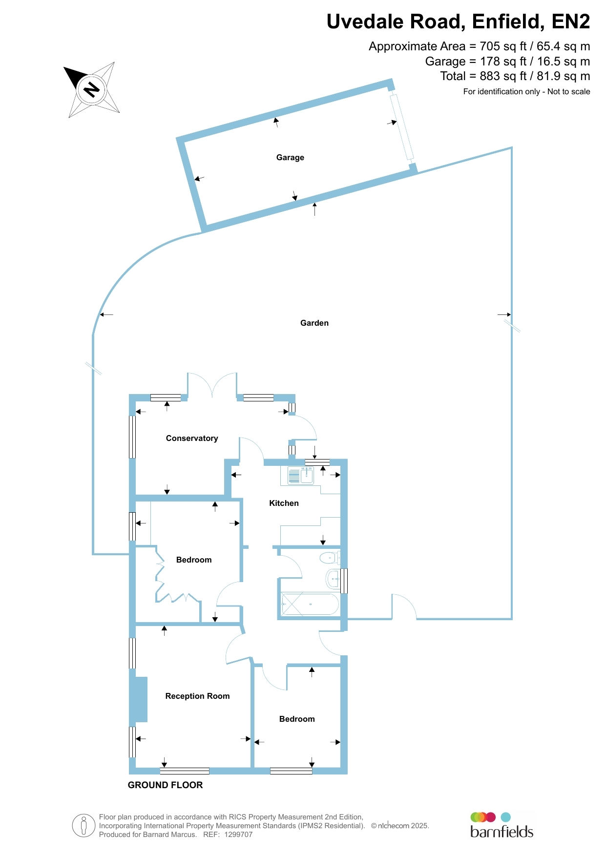 14, Uvedale Road, Enfield floorplan