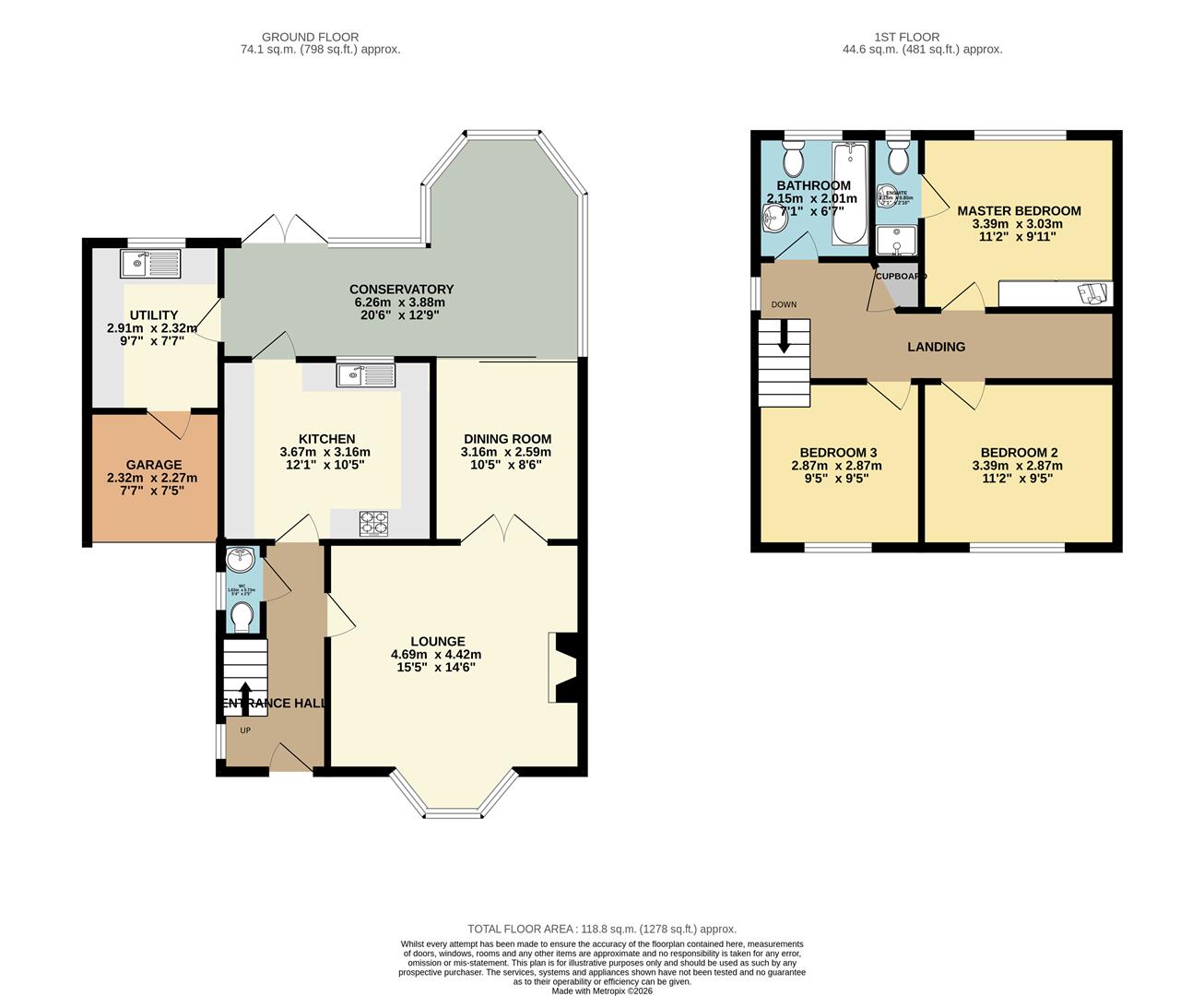 63, Belfield Gardens, Harlow floorplan