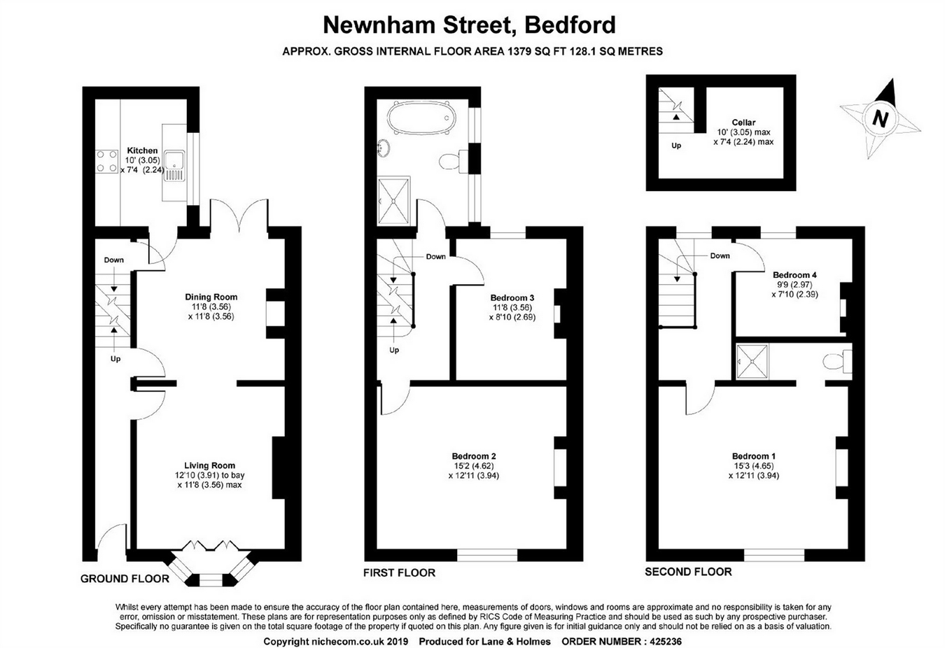 4 Bedrooms End terrace house for sale in Newnham Street, Bedford MK40