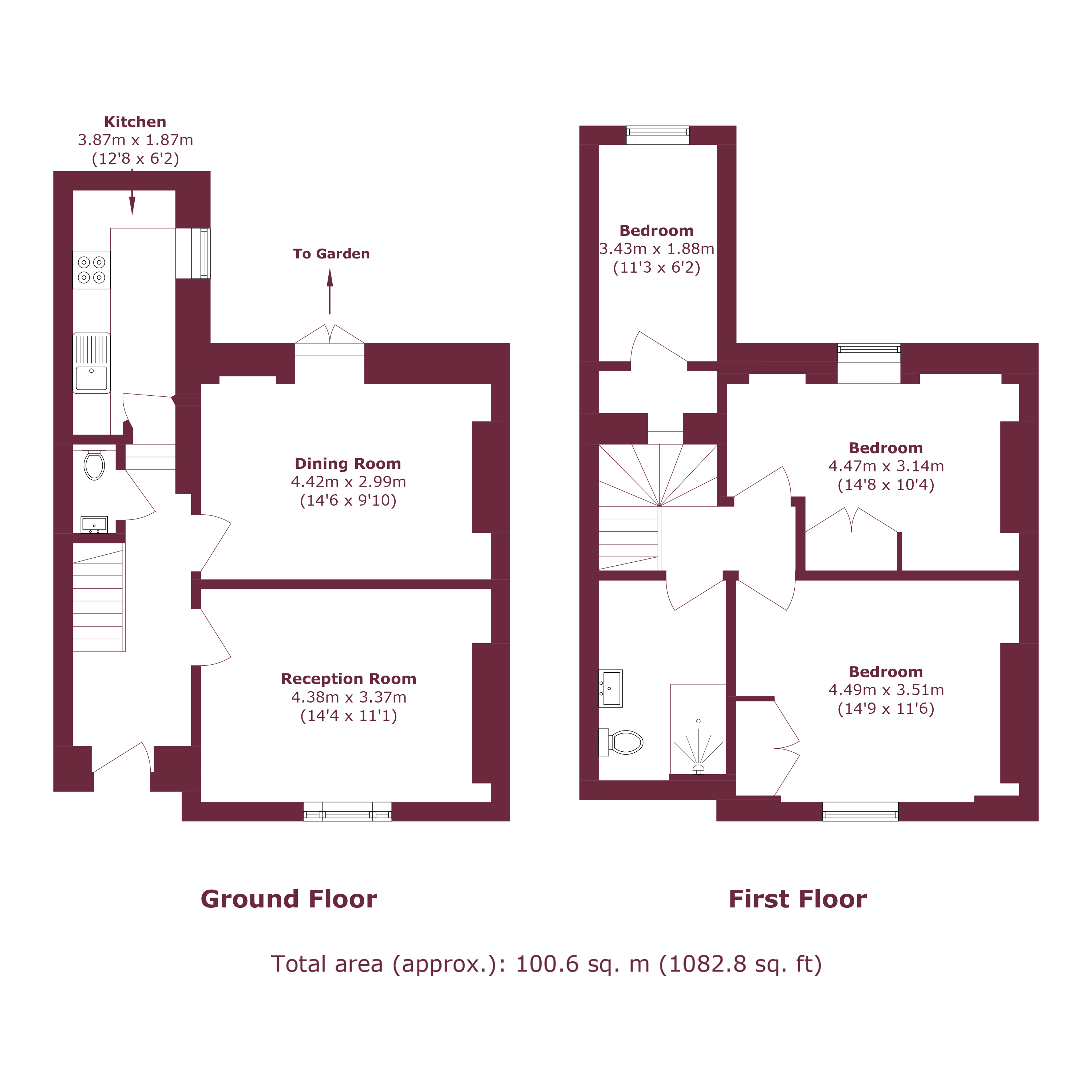 Flat A, 394, New Cross Road, London floorplan