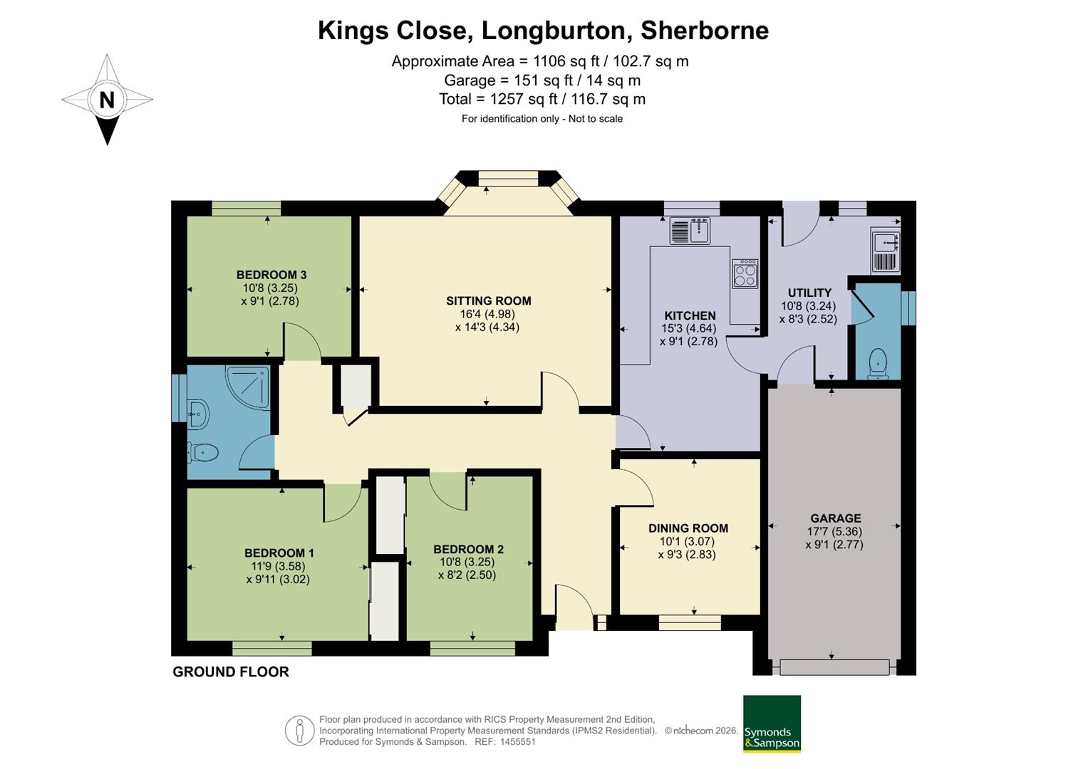 22, Kings Close, Sherborne floorplan
