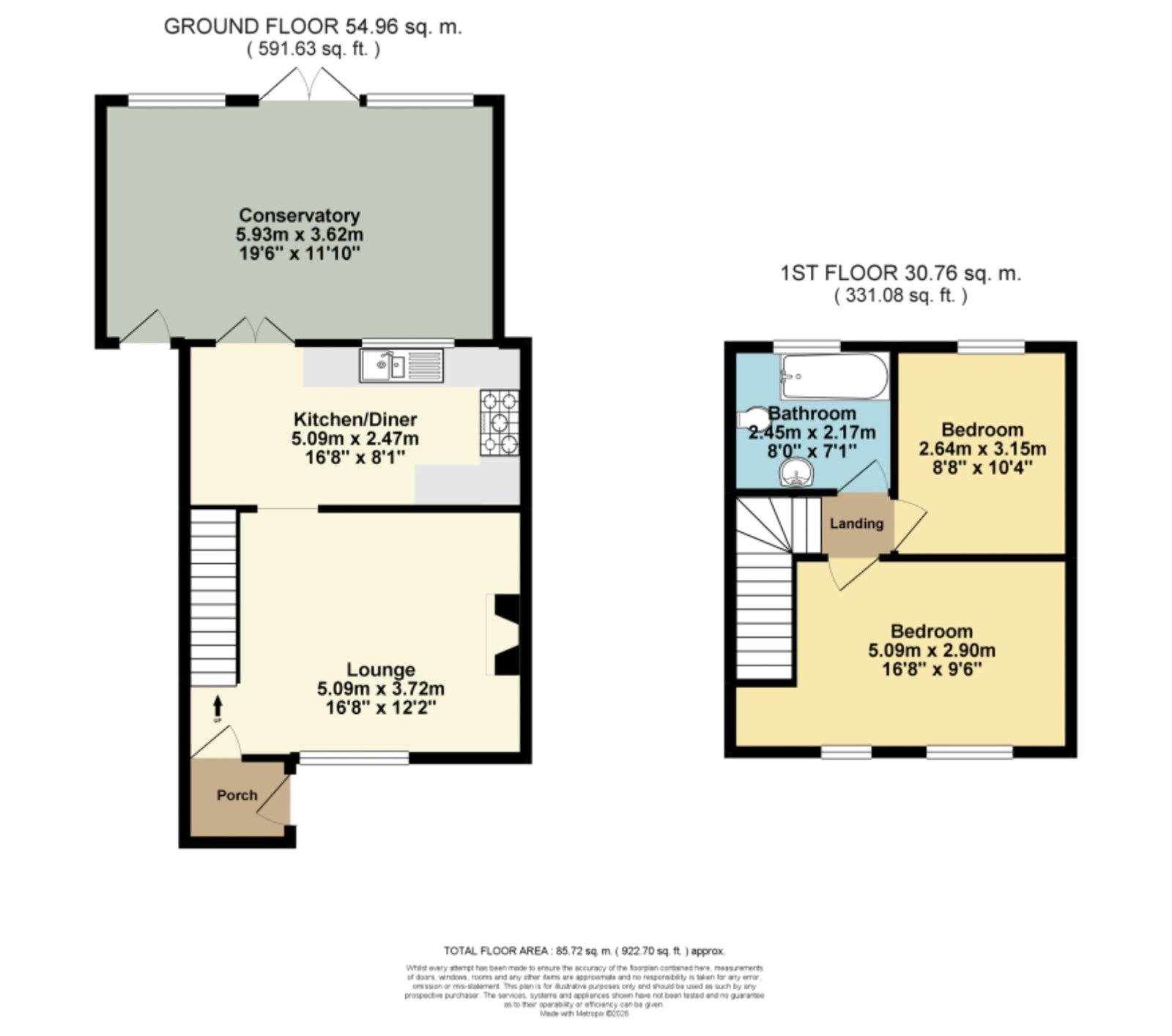 113, Hill Road, Kent floorplan