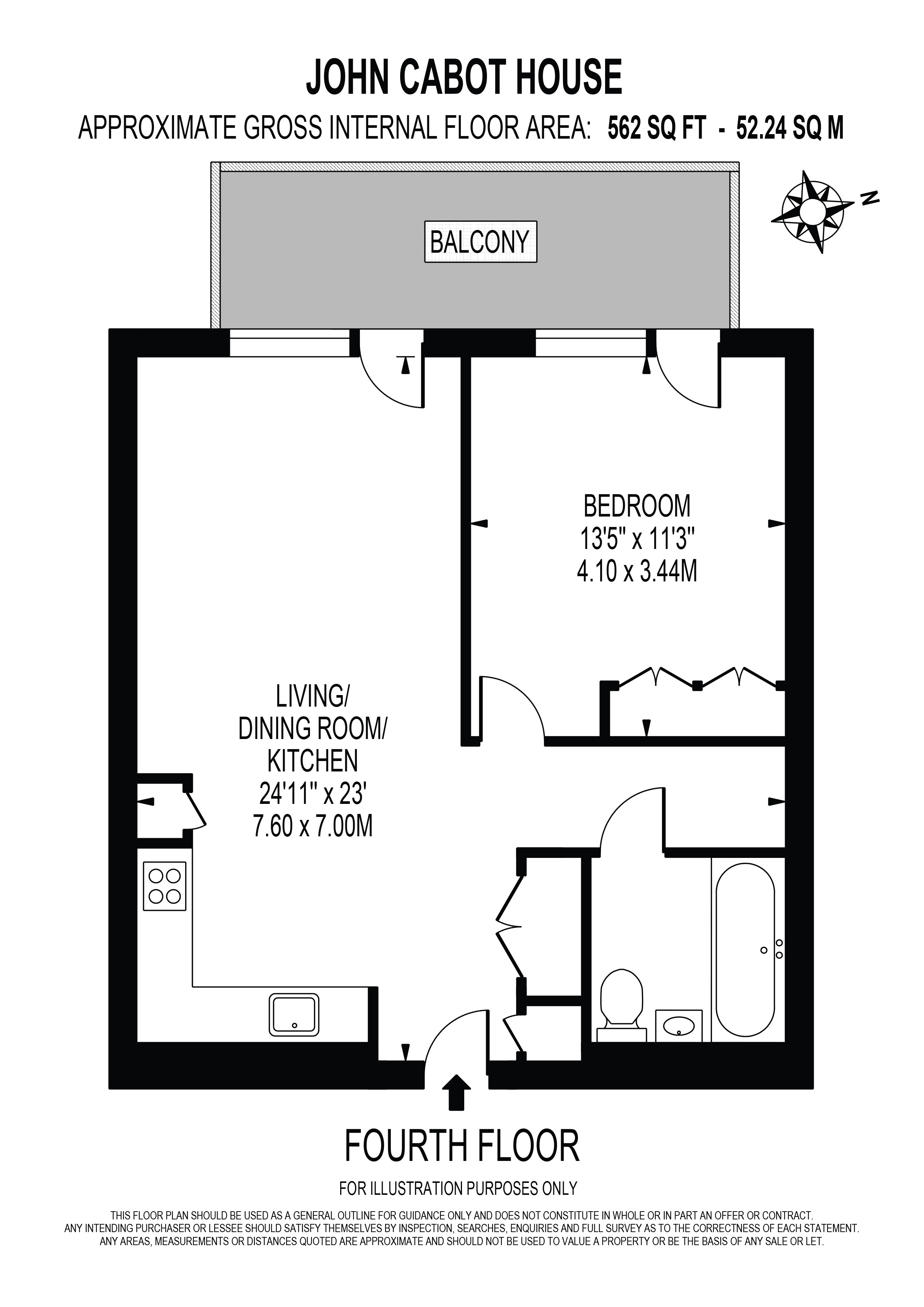 82 John Cabot House 4, Clipper Street, London floorplan
