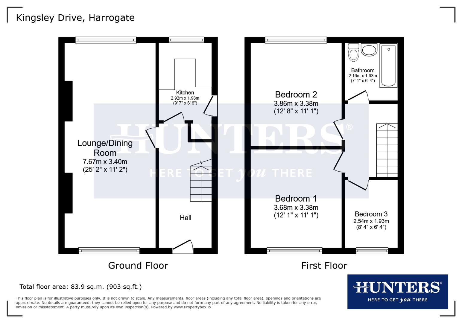 Kingsley Drive, Harrogate floorplan
