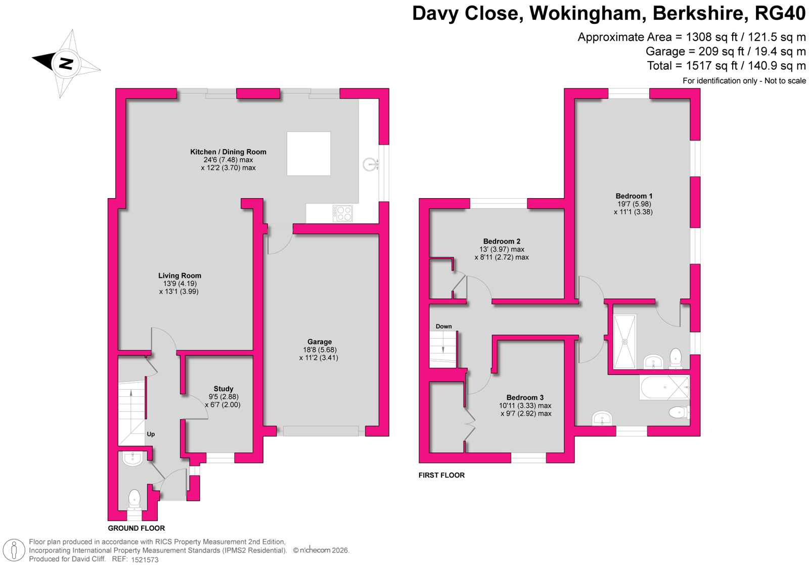 9, Davy Close, Berkshire floorplan
