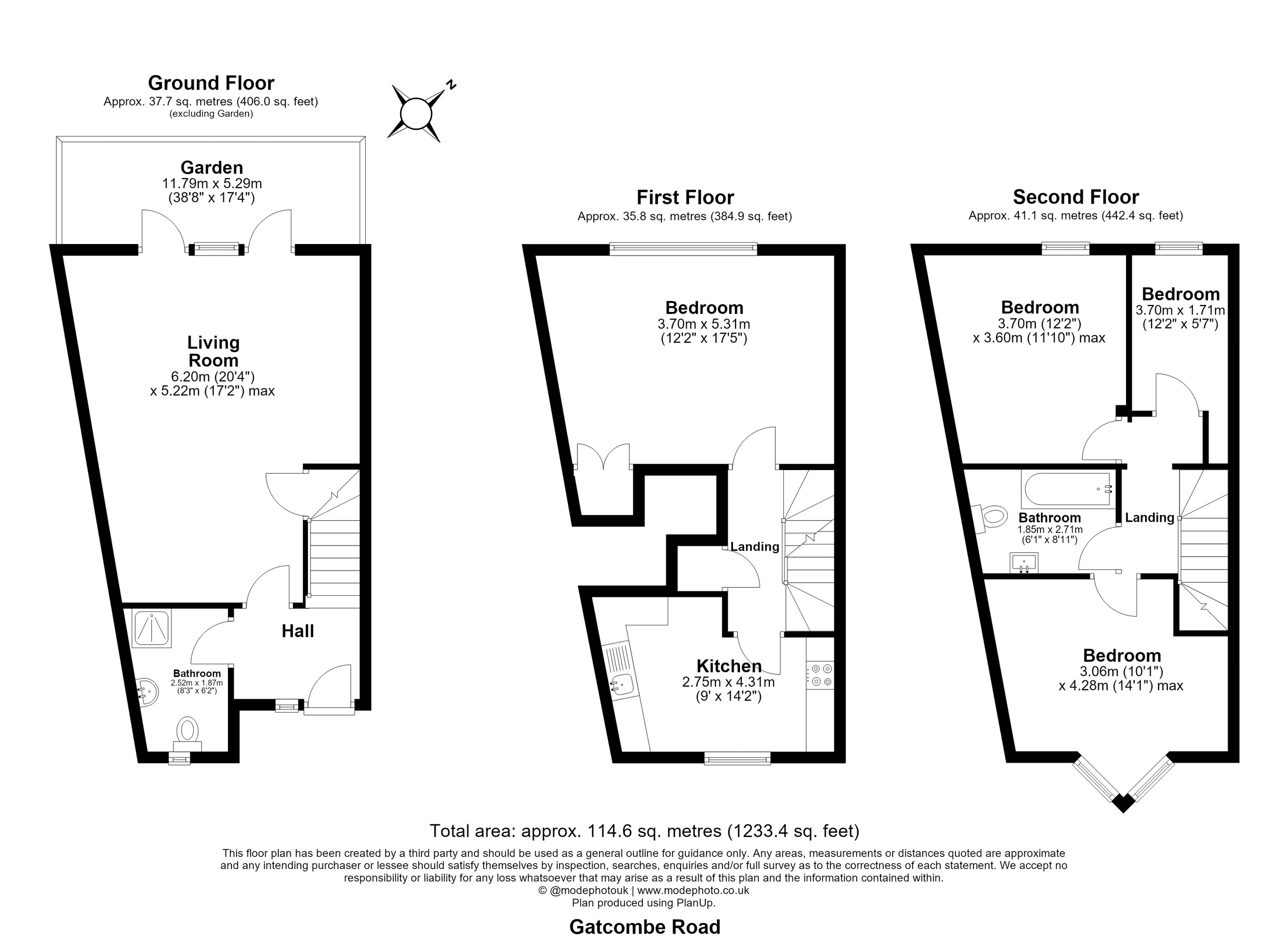 17 Gatcombe Road, London floorplan
