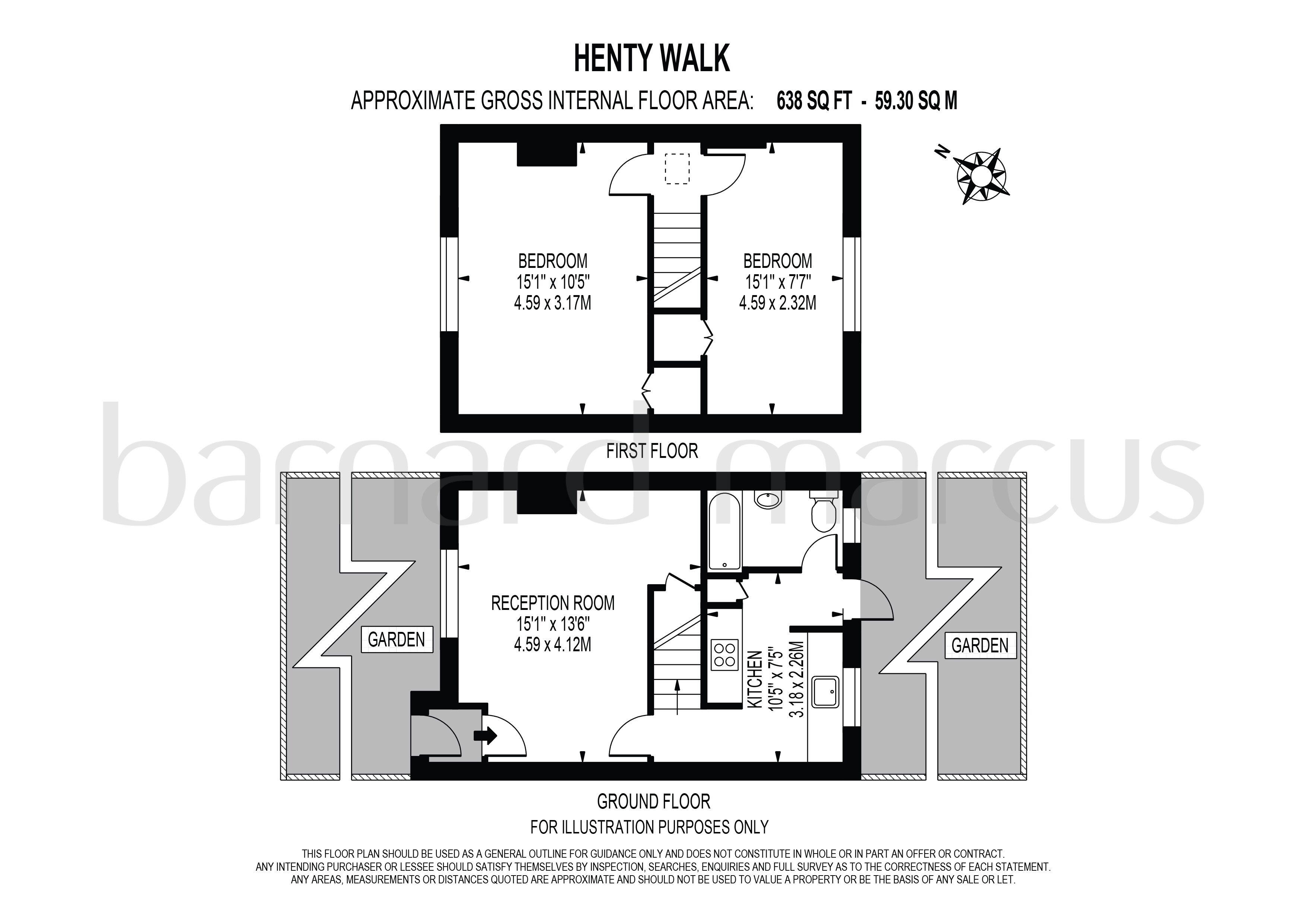 3, Henty Walk, London floorplan