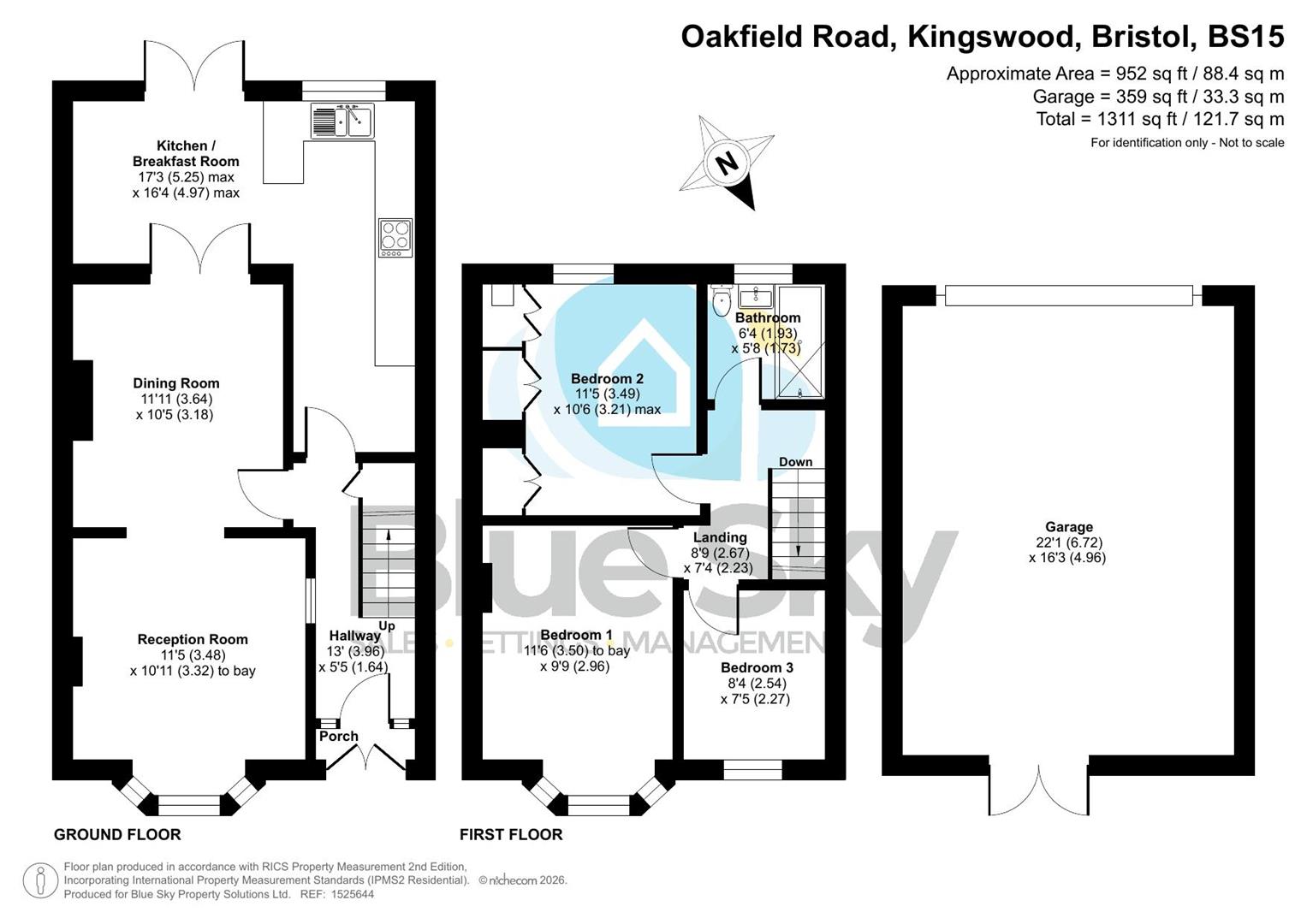 19, Oakfield Road, Bristol floorplan