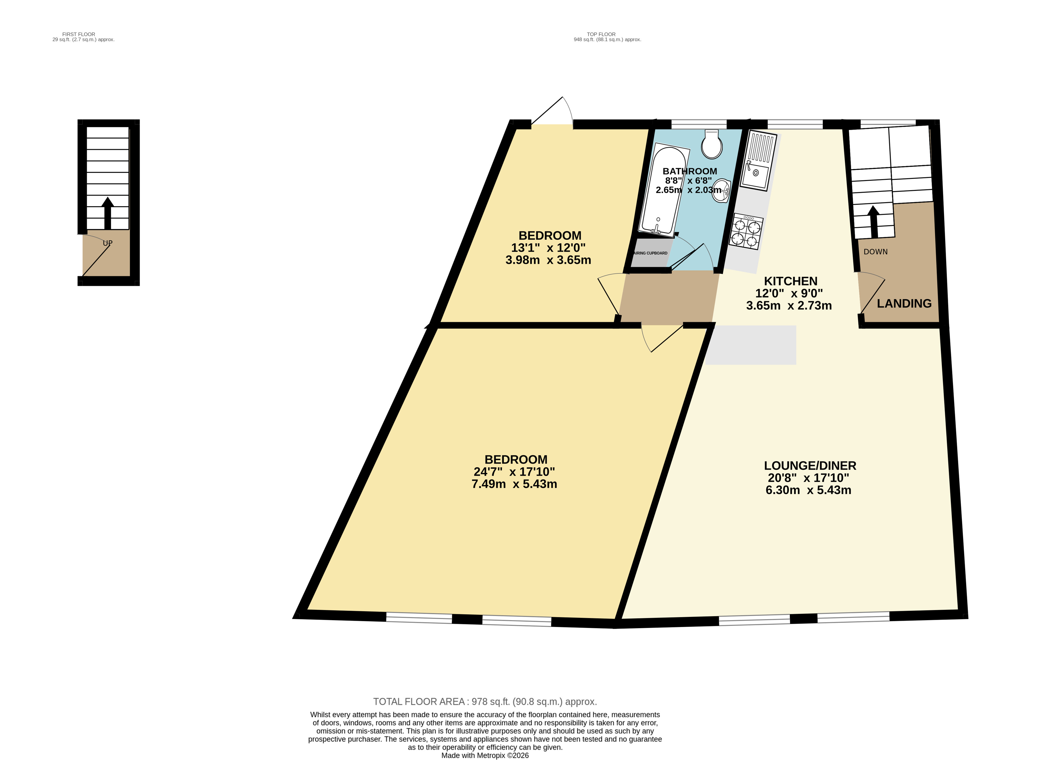 Second Floor Flat, 7-9,, High Street, Bristol floorplan