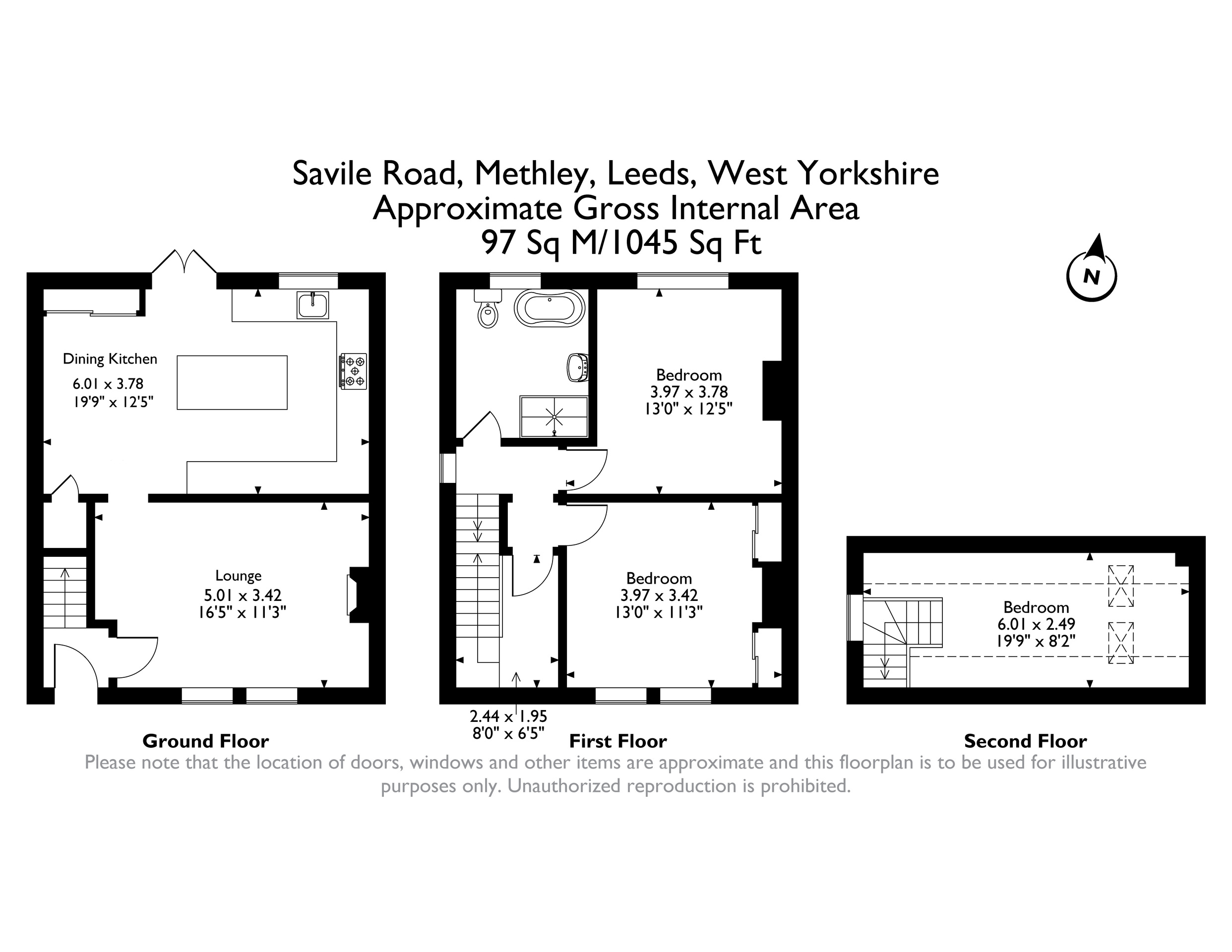 16 Savile Road, Leeds floorplan