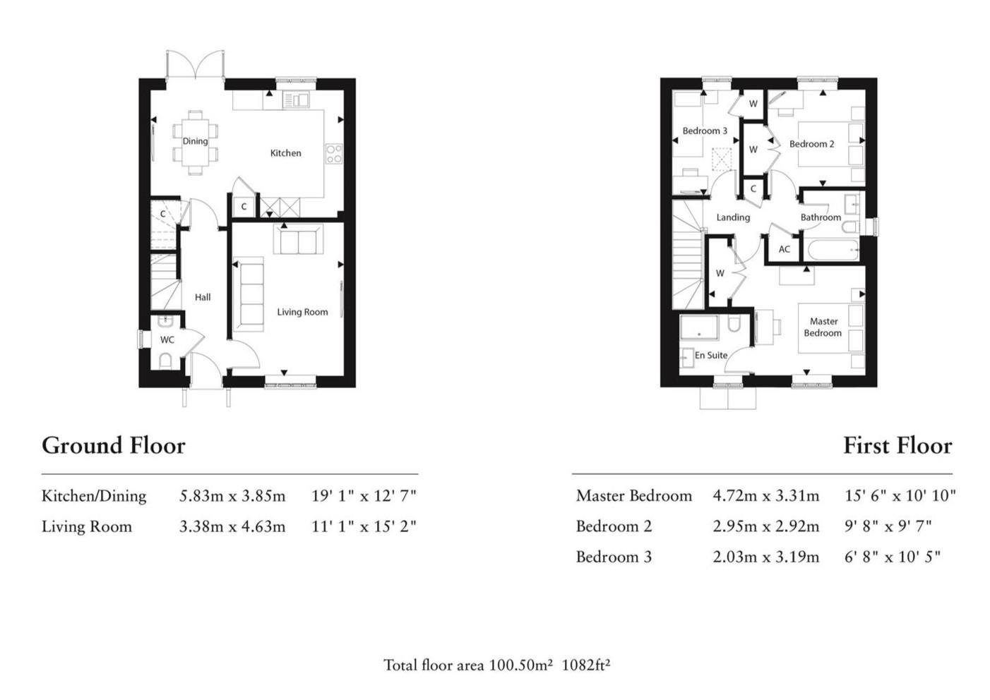14, Three Lanes Way, Dorchester floorplan