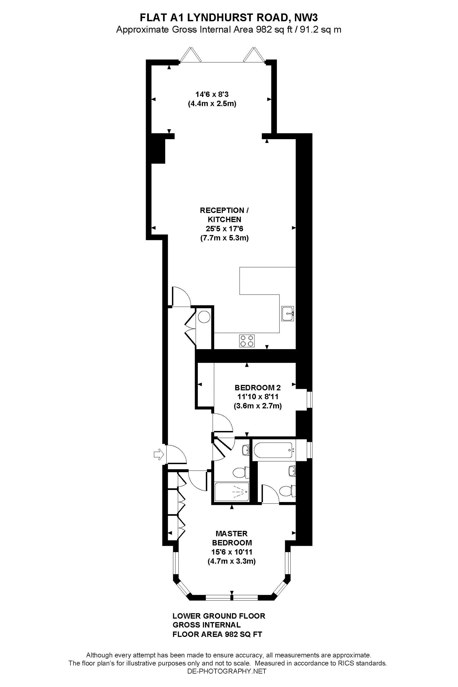 Lyndhurst Road, London NW3, 2 bedroom flat to rent 64746626