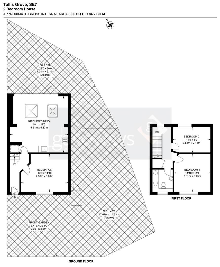 45, Tallis Grove, London floorplan