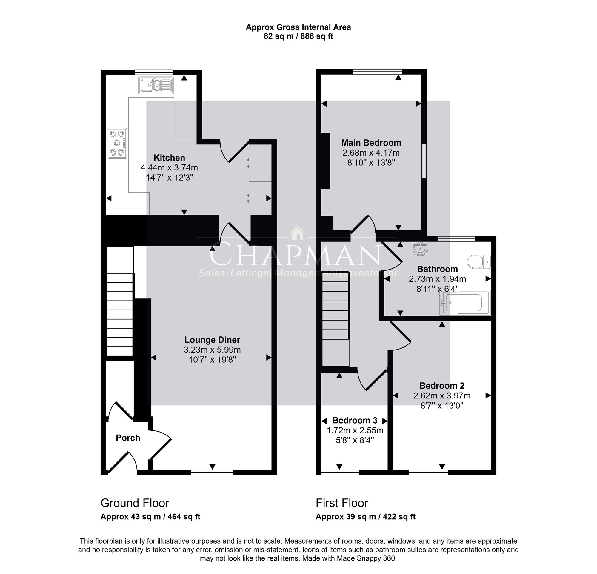 102 Wern Street, Tonypandy floorplan