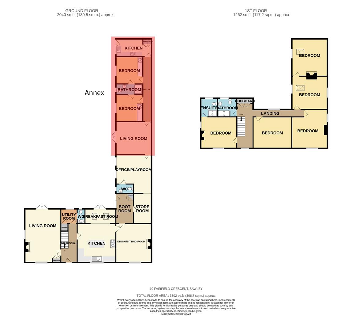 Firs Farm, 10, Fairfield Crescent, Nottingham floorplan