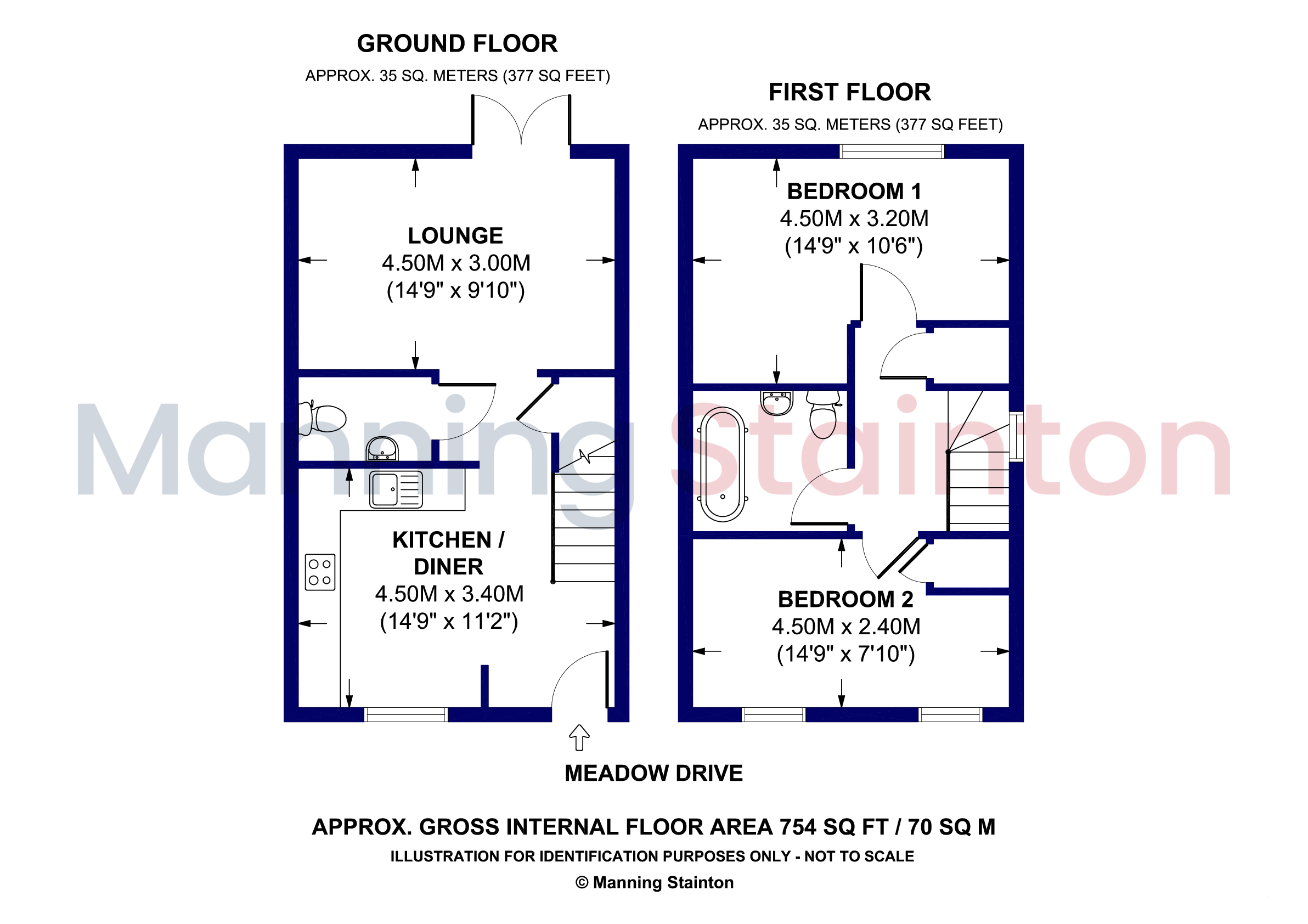33, Meadow Drive, Leeds floorplan