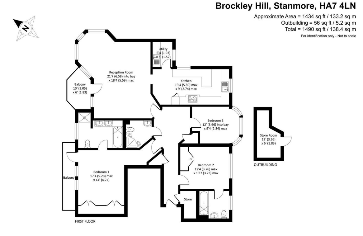 Brockley Hill, Stanmore floorplan
