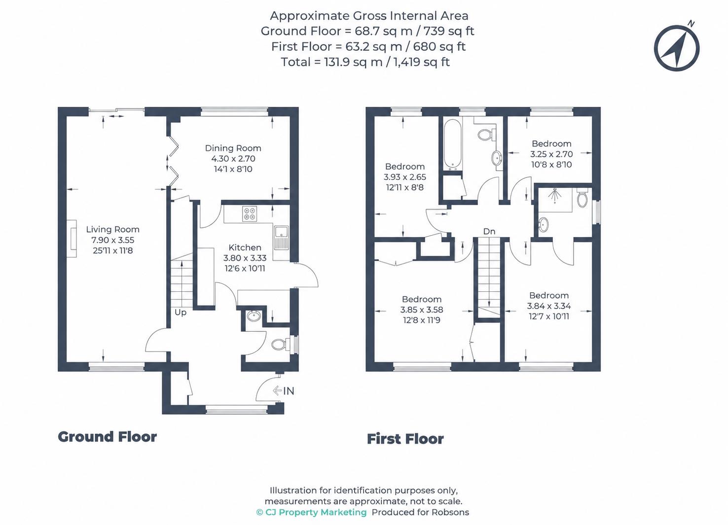 1a, Bishops Avenue, Northwood floorplan