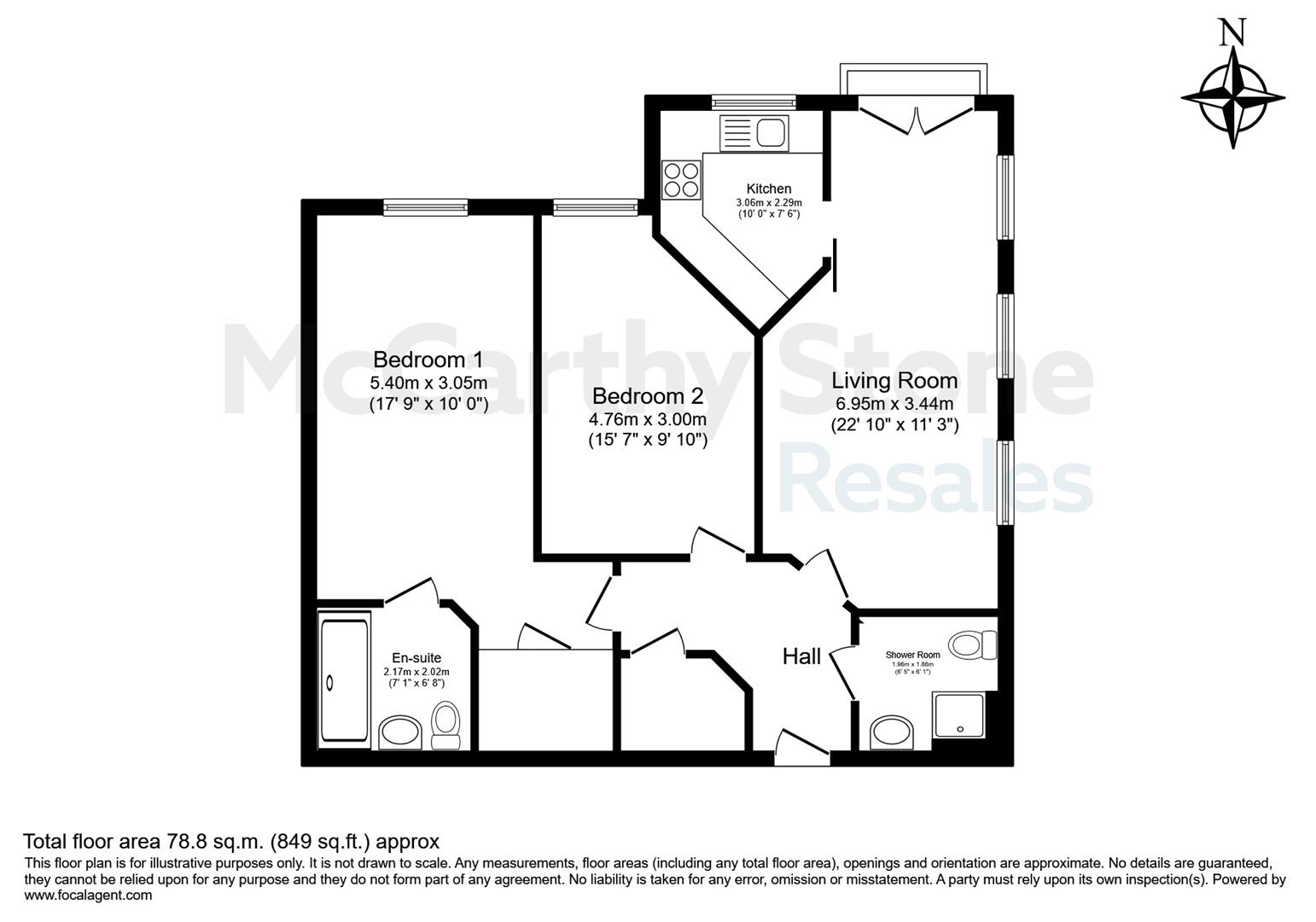 23 Riverwood, 101 Craigdhu Road, Glasgow floorplan
