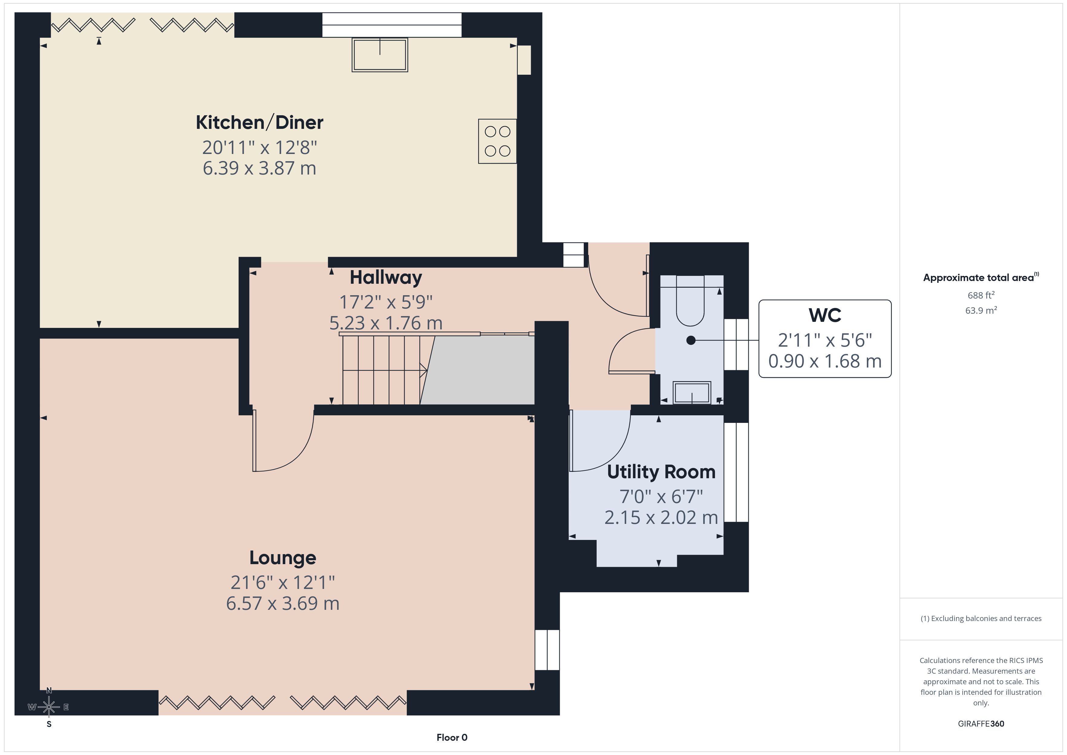 55, Wembdon Hill, Bridgwater floorplan