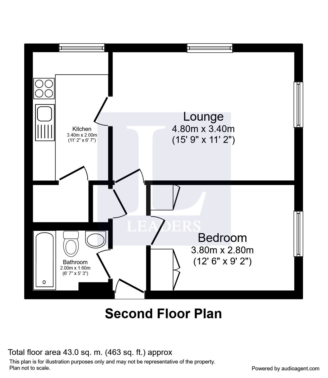 1 Bedrooms Flat to rent in Calluna Court, Woking GU22