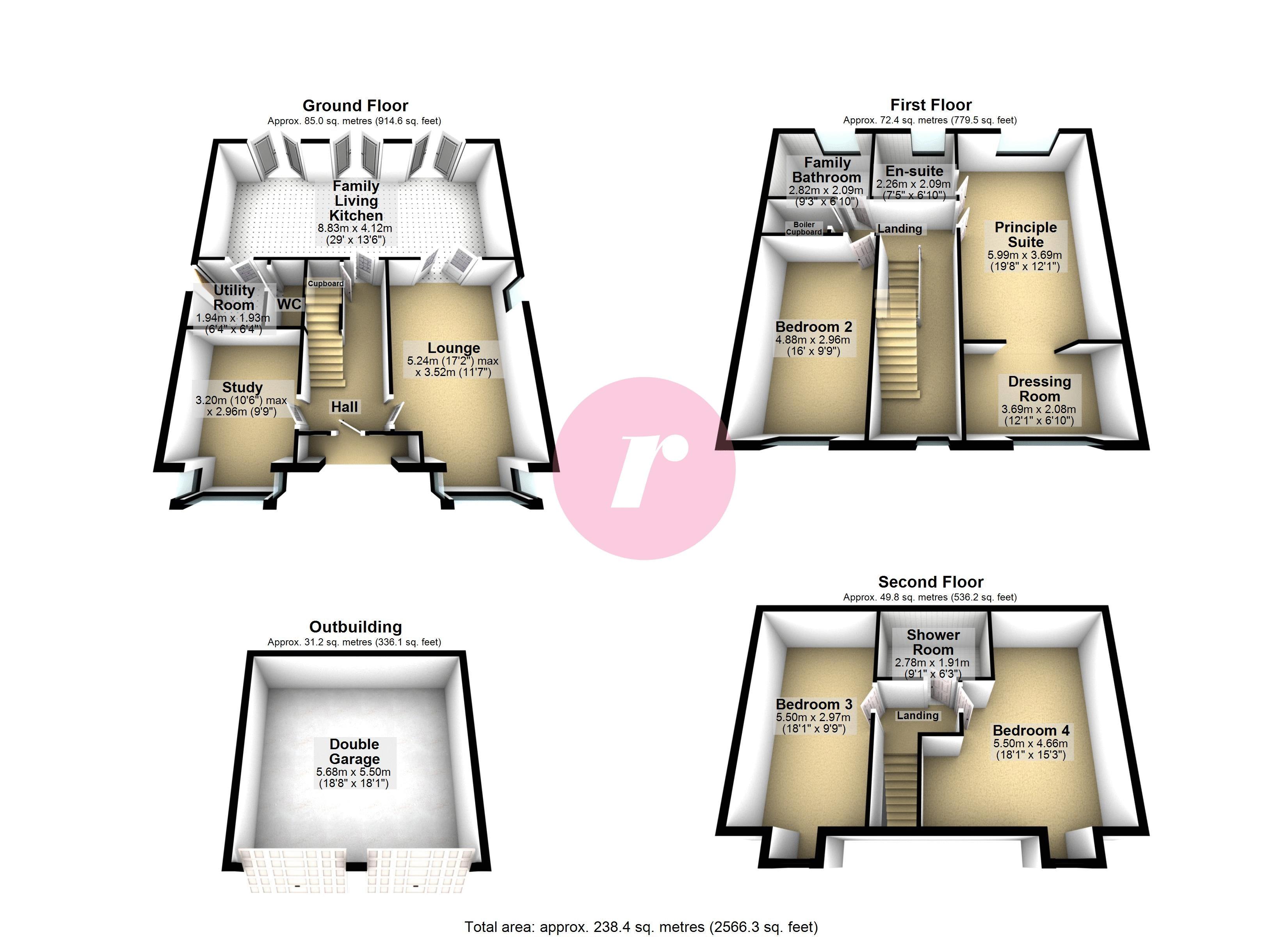 11, Field View Lane, Rochdale floorplan