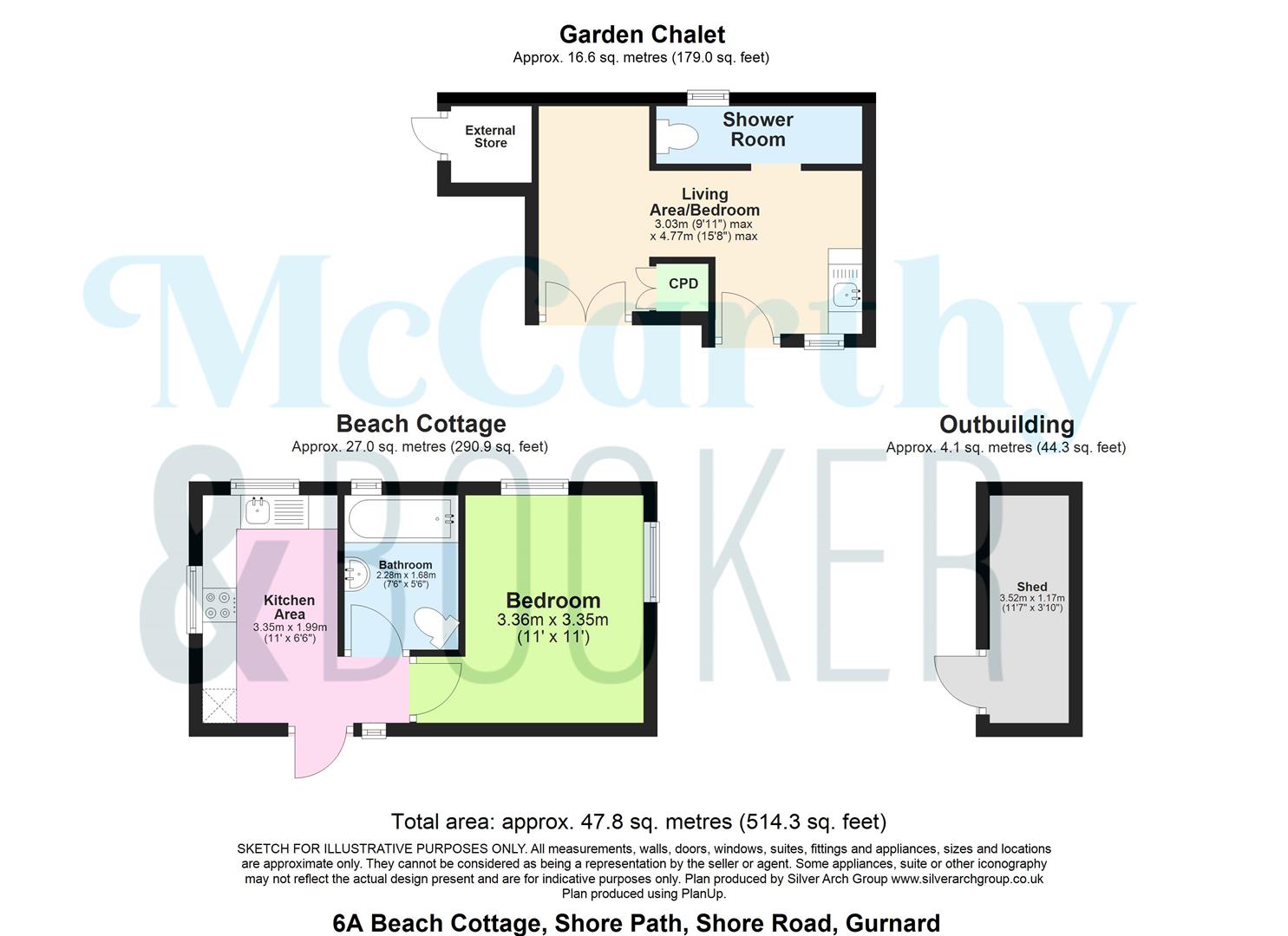 The Beach House, 6a, Shore Path, Shore Road, Gurnard floorplan