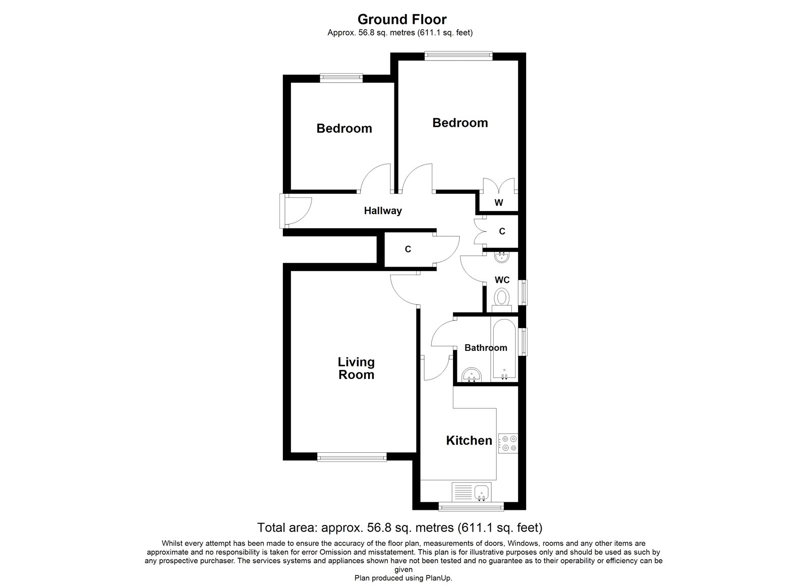 Ground Floor Flat, 23, Canford Road, Bournemouth floorplan