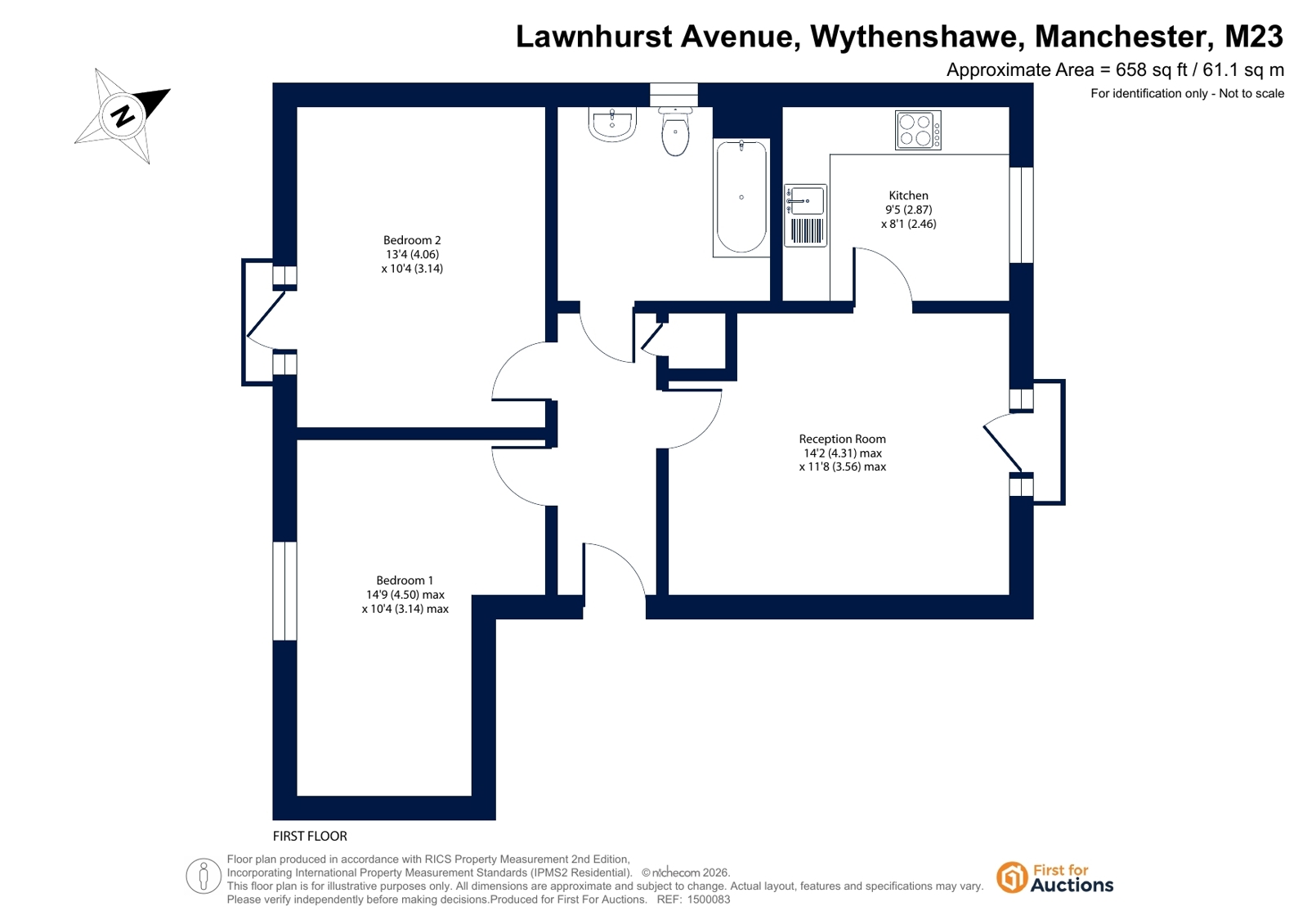 Apartment C, 3, Lawnhurst Avenue, Manchester floorplan