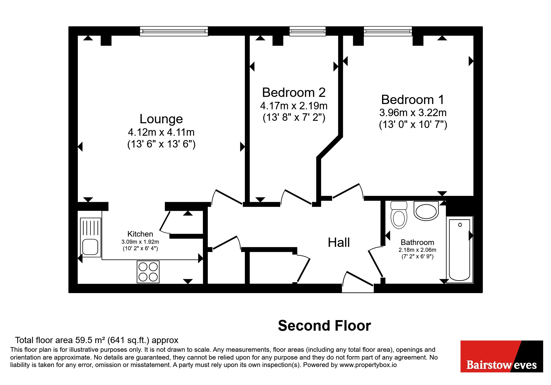 Flat 15, City House, 420, London Road, Croydon floorplan