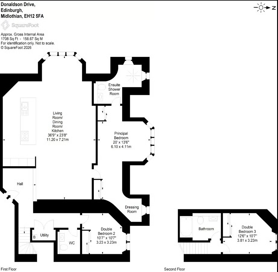 Flat 93, 1, Donaldson Drive, Midlothian floorplan