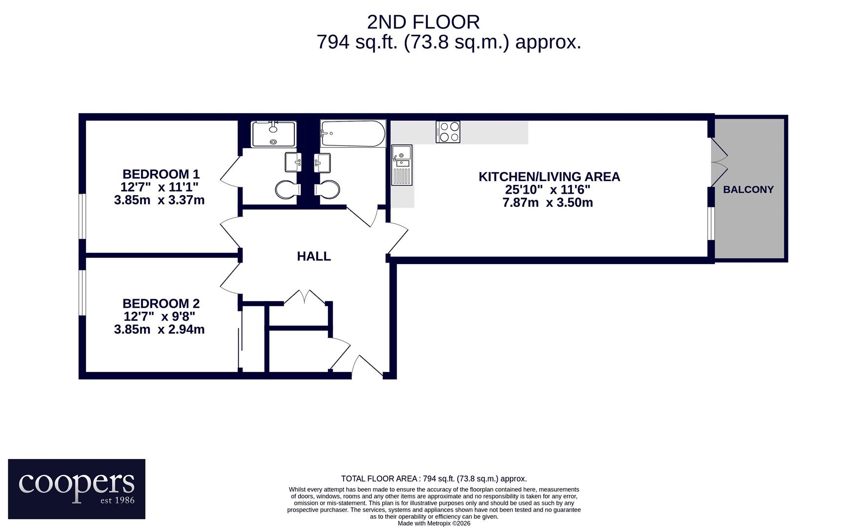 Flat 68, 34, Bluenote Apartments, Blyth Road, Hayes floorplan