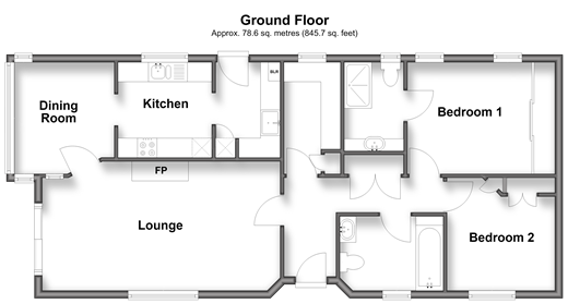 Woodlands Lodge Park, Ashford floorplan