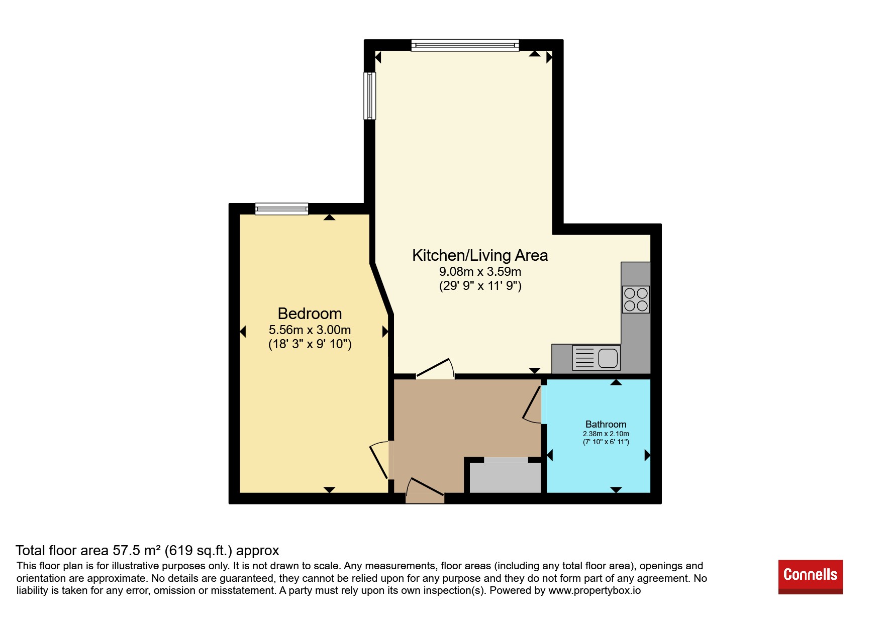 Flat 145, Yeatman Court, 1, Cherry Tree Road, Watford floorplan