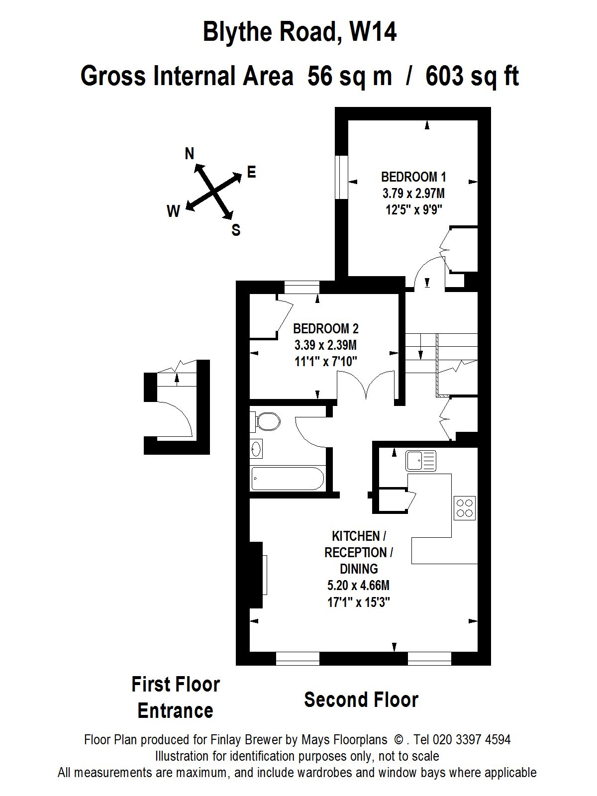 2 Bedrooms  to rent in Blythe Road, London W14