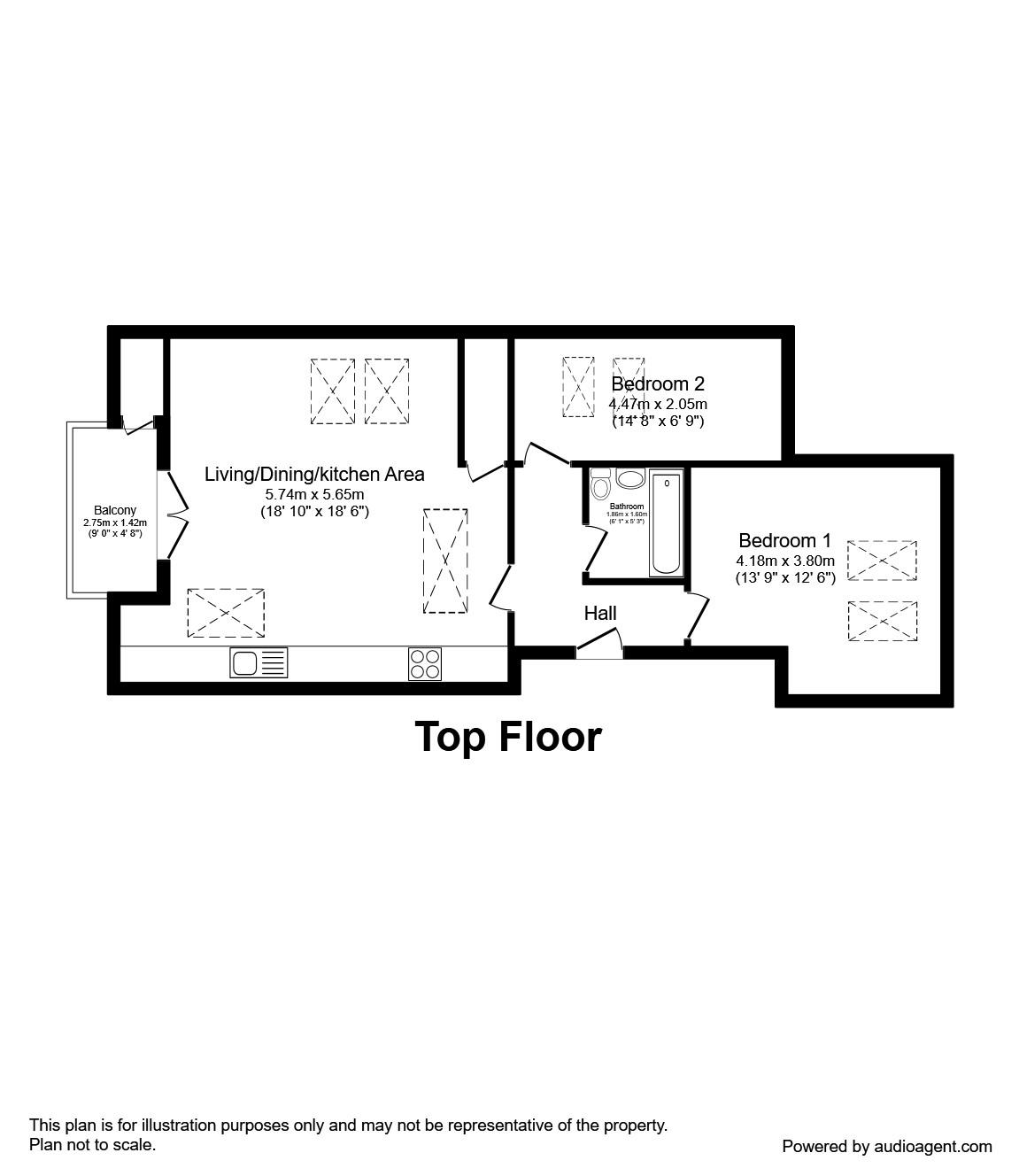 2 Bedrooms  for sale in Wickham Road, Croydon CR0