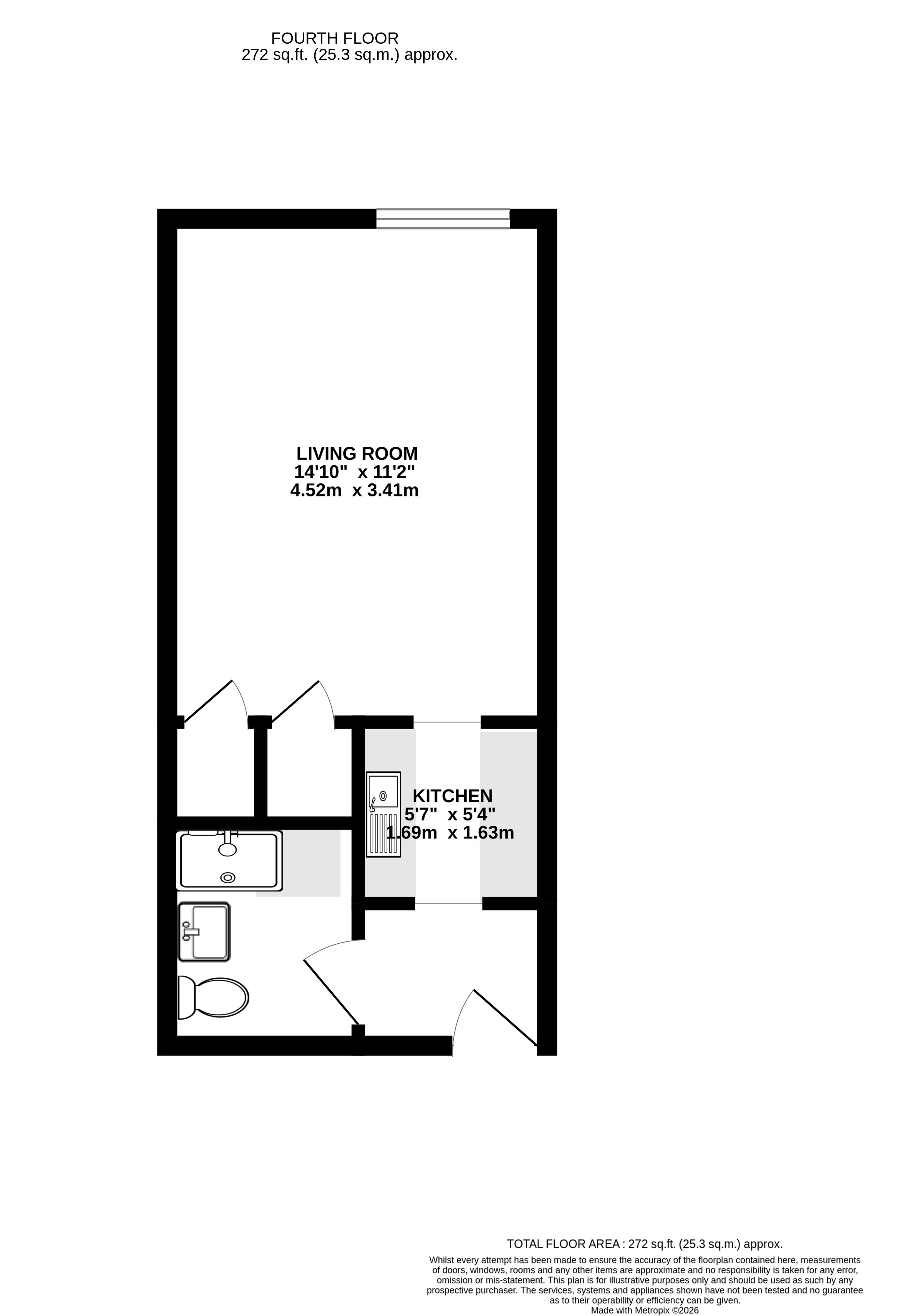 Flat 410 Mayflower House, Manhattan Drive, Cambridge floorplan