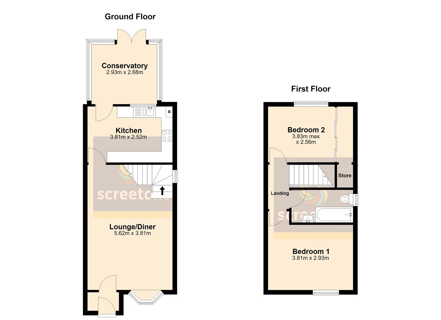 10, St. Georges Close, Thorne floorplan