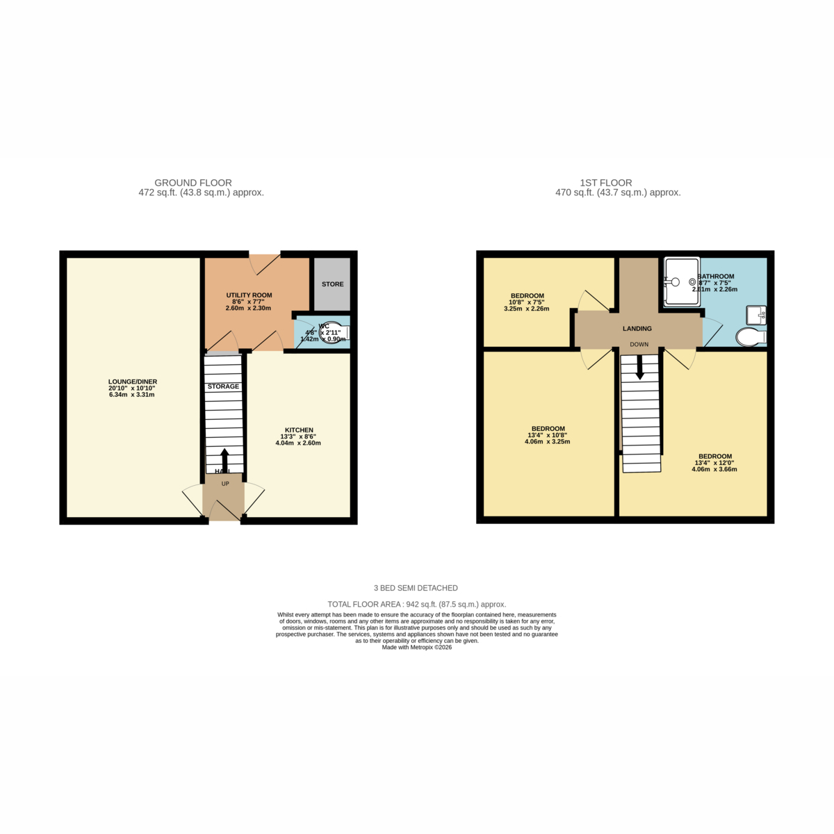 34, The Oval, Sutton-in-Ashfield floorplan