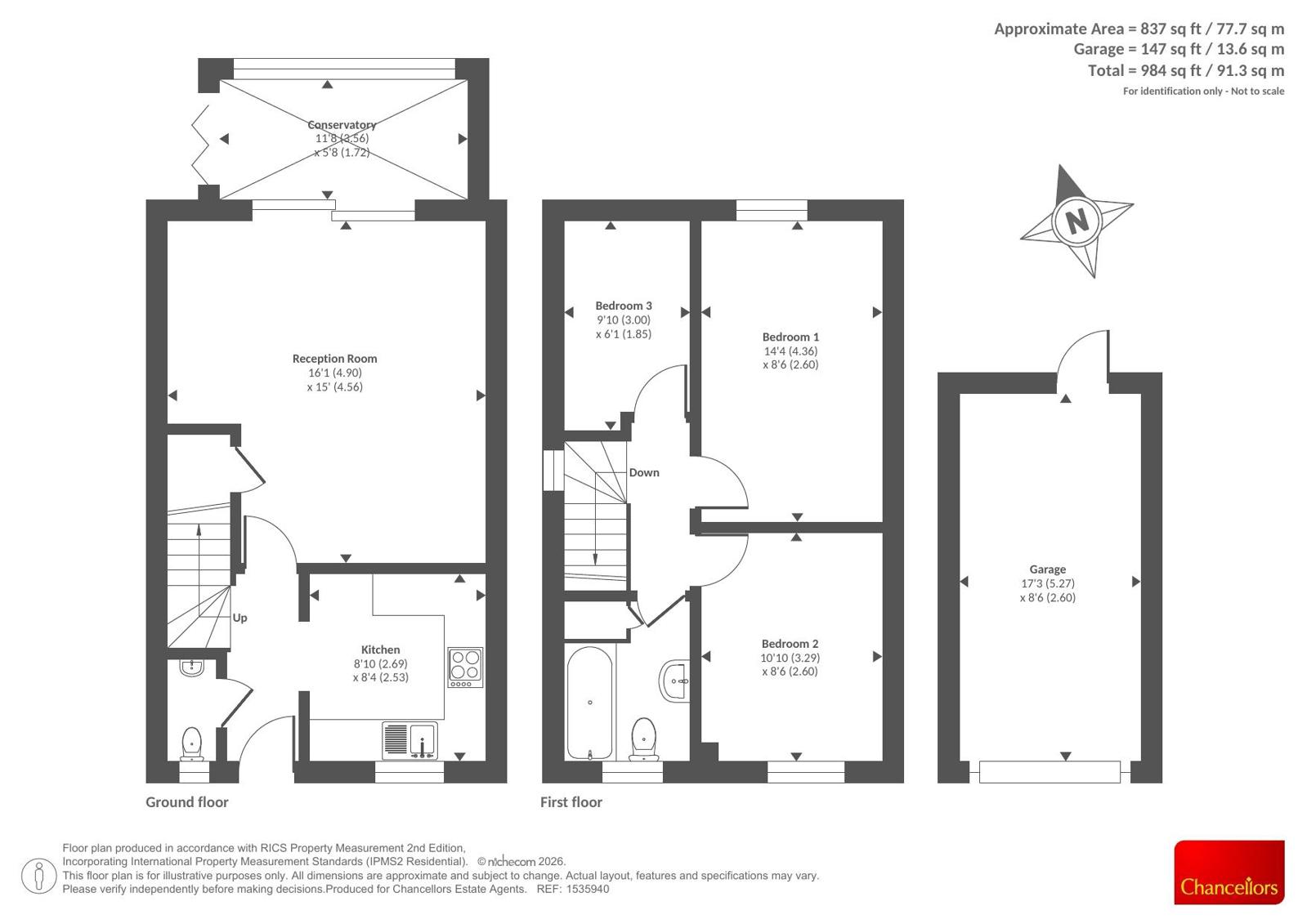 Miles Place, Surrey floorplan