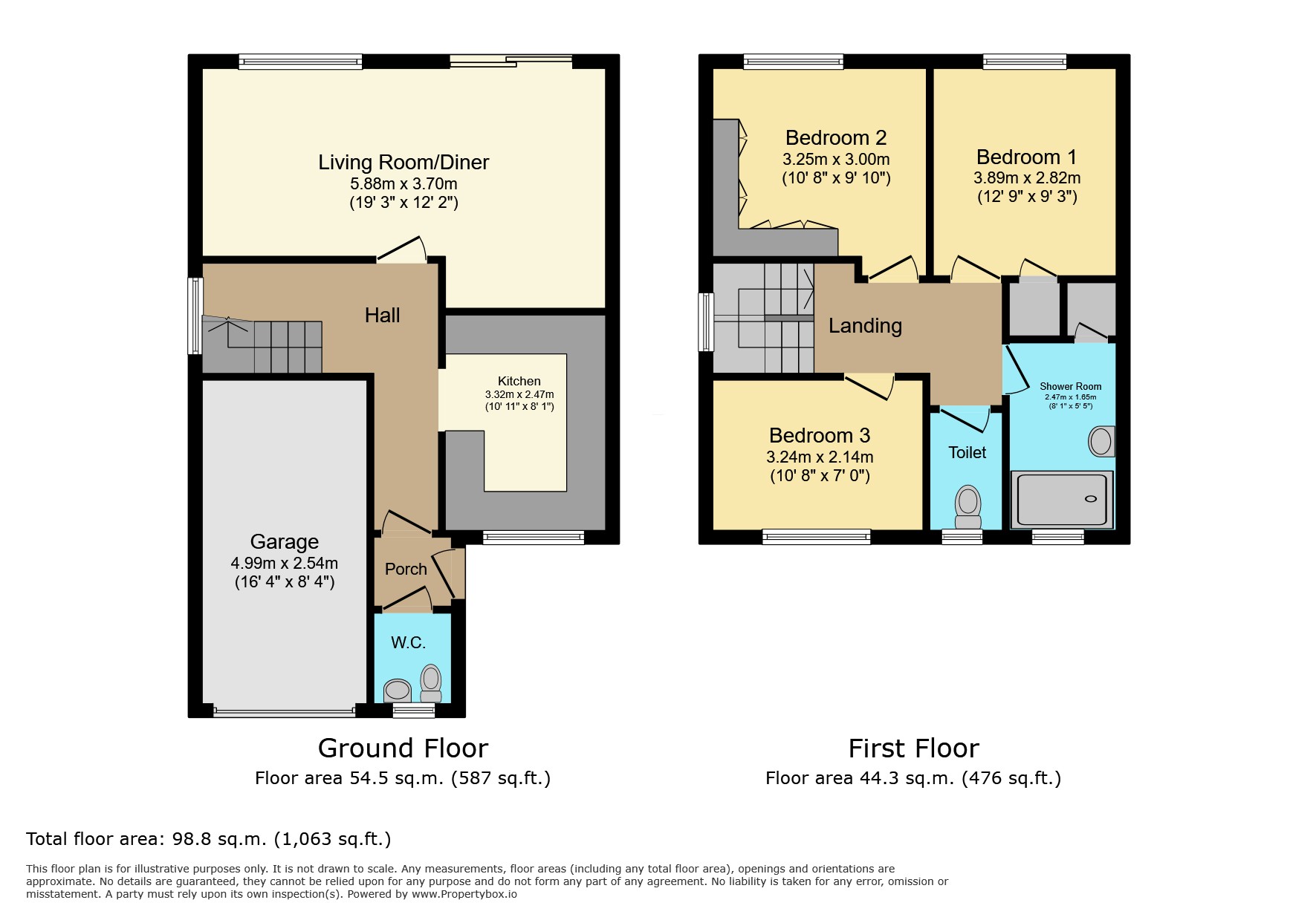 13 Hereford Close, Leicester floorplan