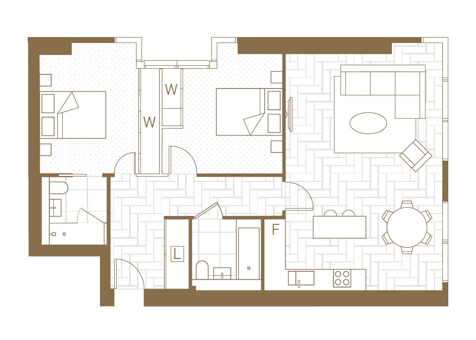 51.14**, 10, Landmark Pinnacle, London floorplan