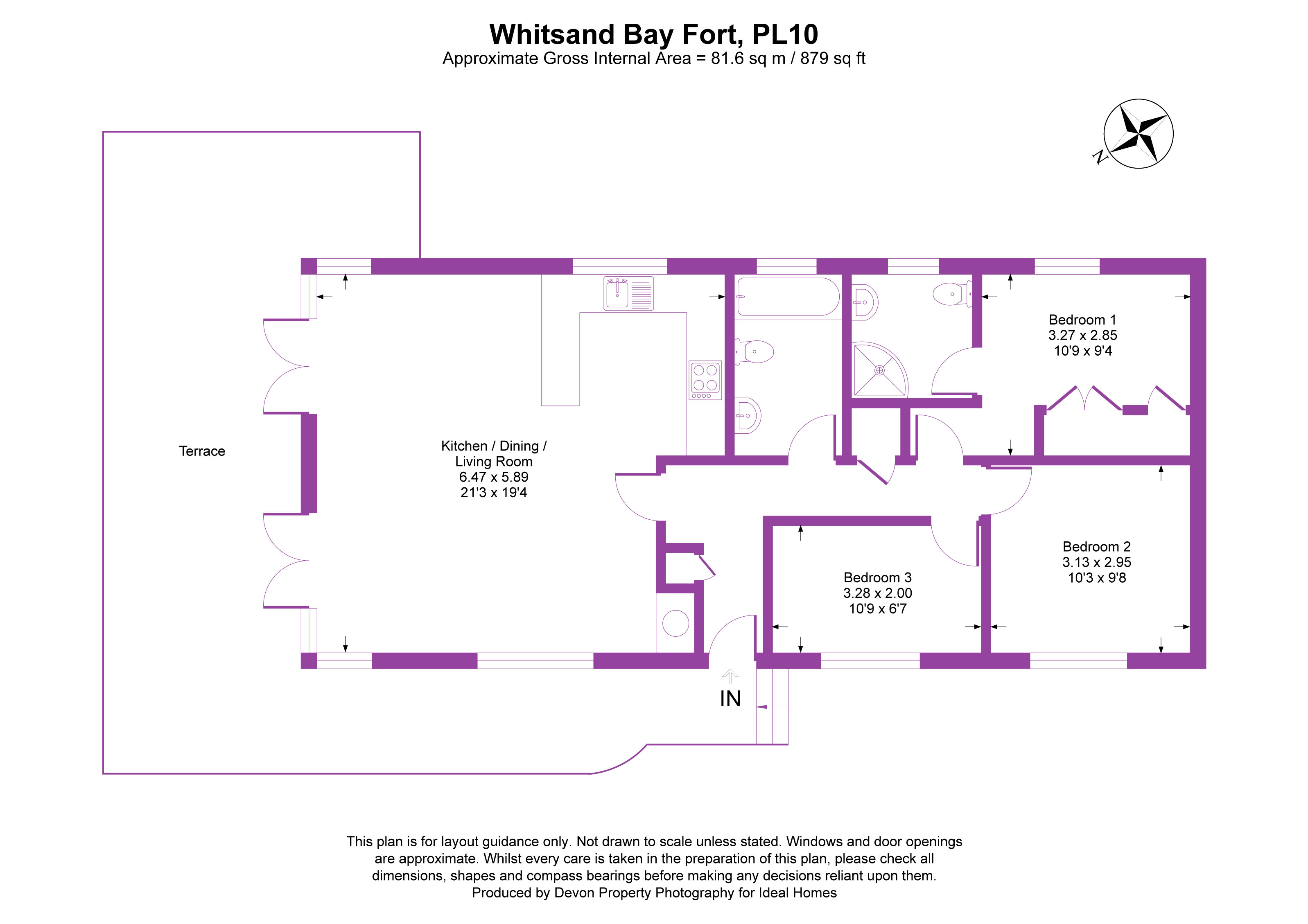 Lodge 30,, Whitsand Bay Holiday Park, Millbrook floorplan