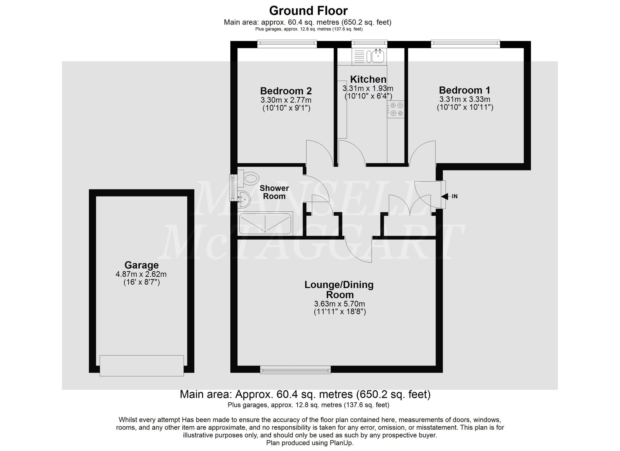 28 Connaught Gardens, Crawley floorplan