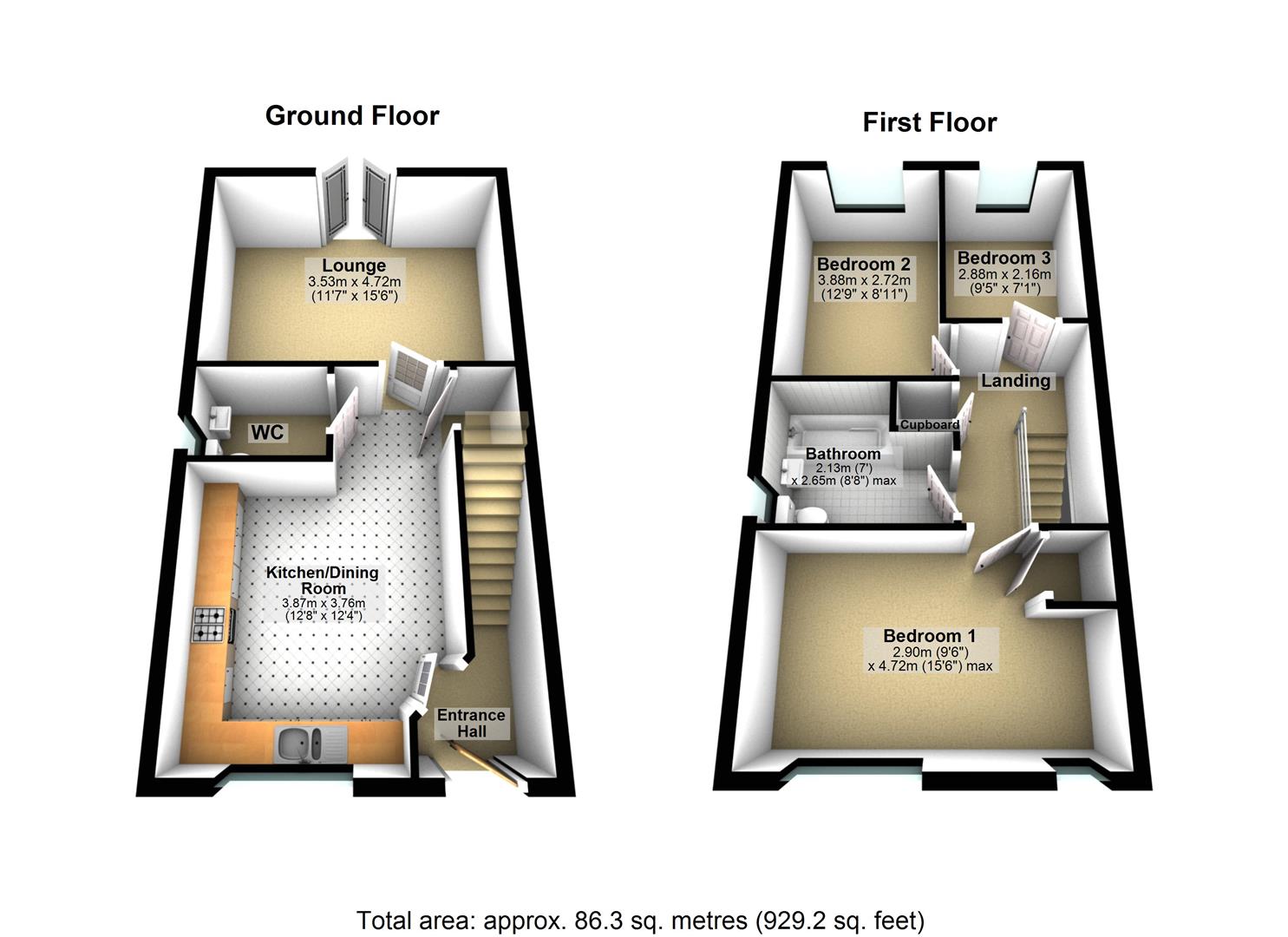 8, Mayflower Crescent, Castleford floorplan