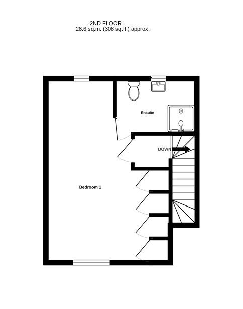 8, Court Close, Deal floorplan