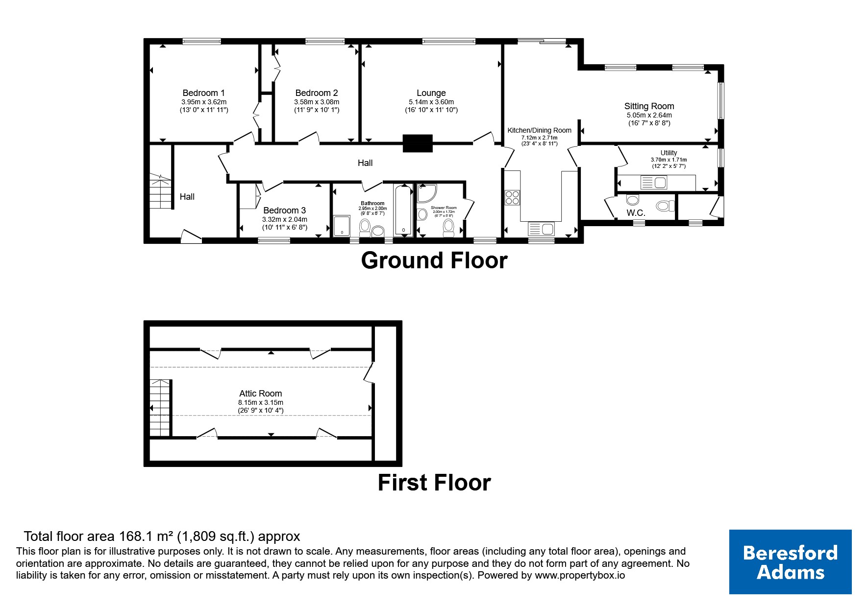 1 Maes Y Mor,, Criccieth, Gwynedd floorplan