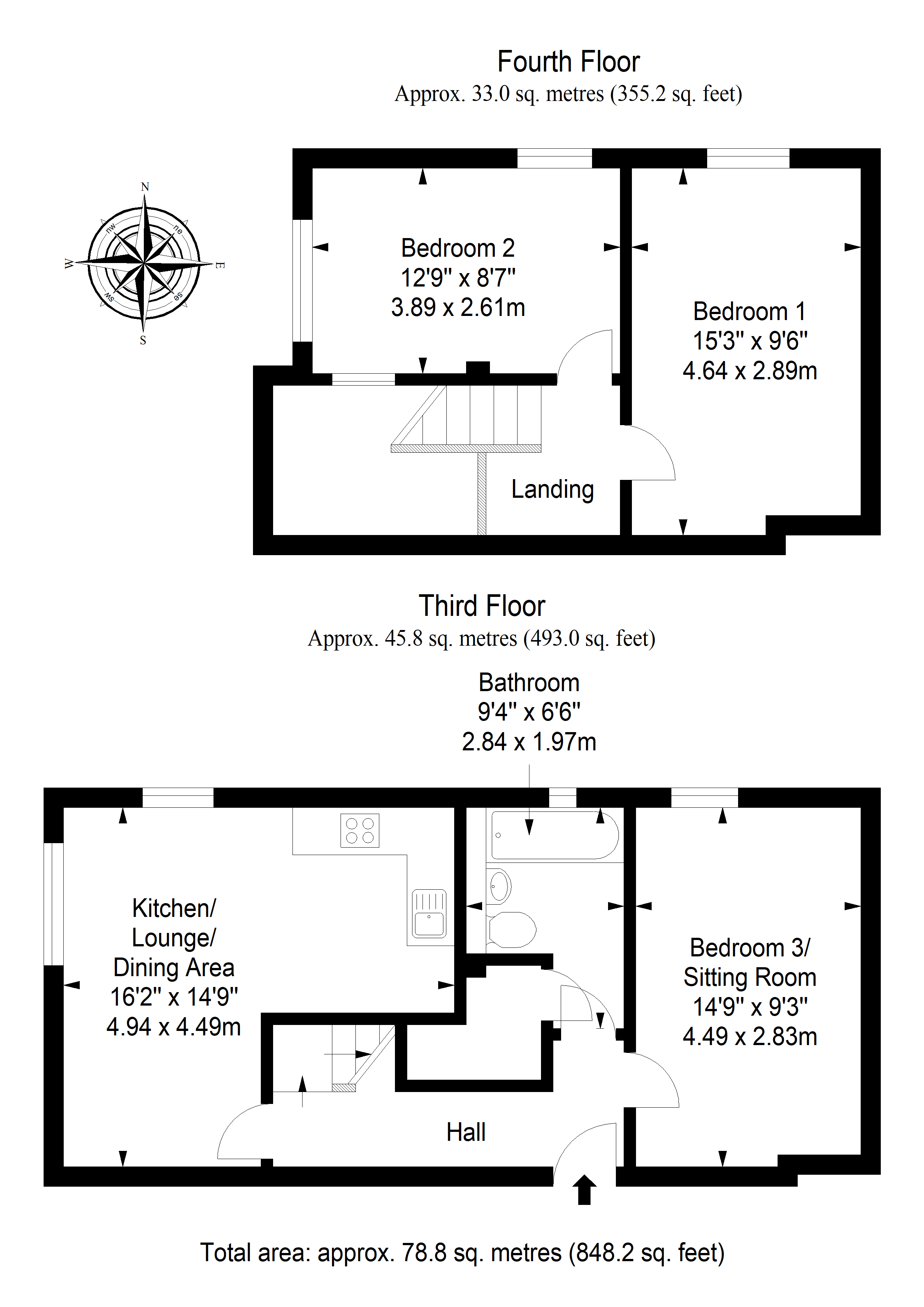 Flat 45, Glen Lednock Drive, Craigmarloch View, Cumbernauld floorplan