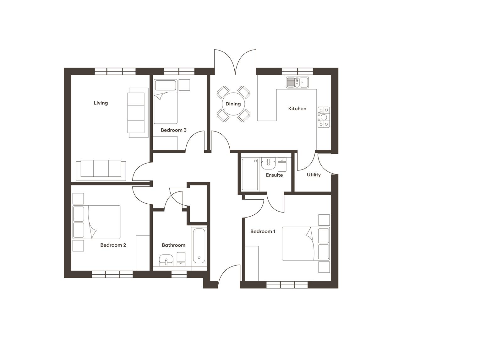 Plot 70, Claydon, Appleton View, Shuttlewood Road, Bolsover floorplan